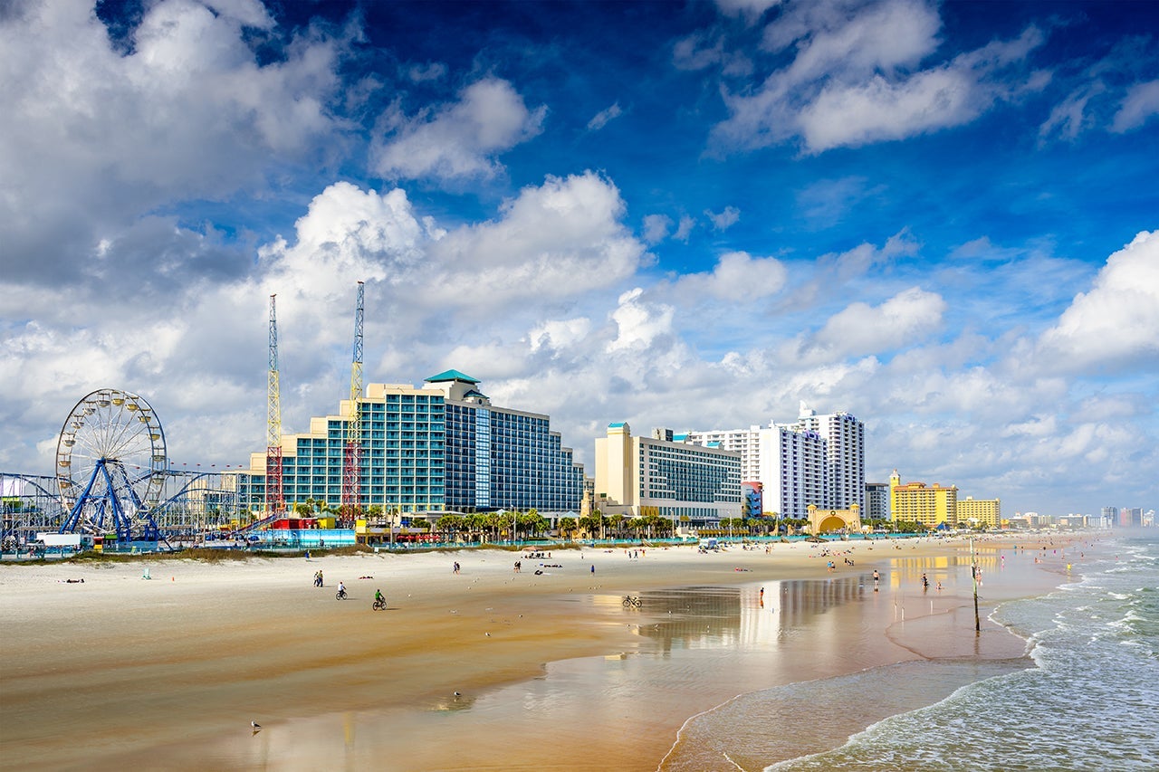 Daytona Beach, Florida, USA beachfront skyline. (Photo by SeanPavonePhoto / Getty Images)