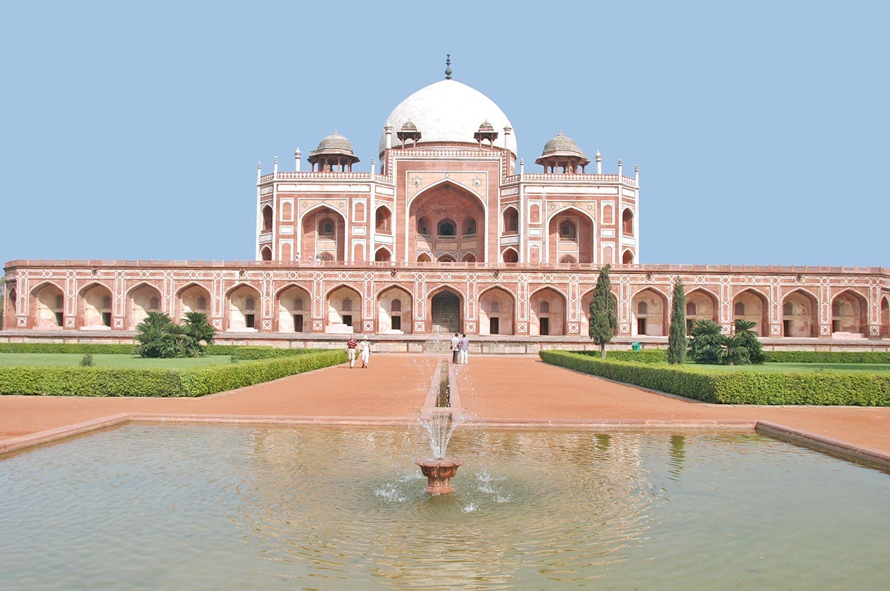 Emperor Humayun's tomb, New Dehli, India. An UNESCO World Heritage site
