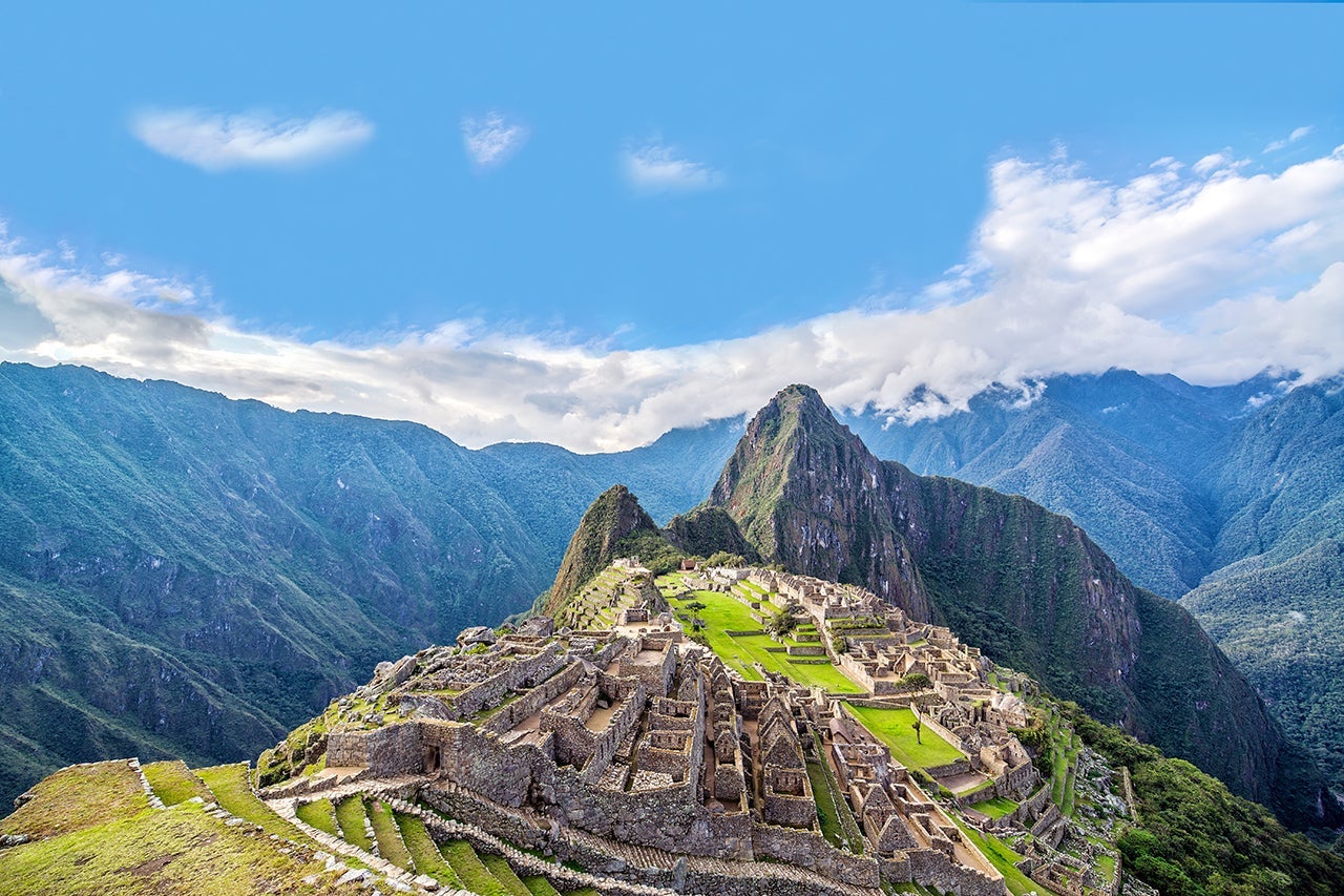 View of Machu Picchu, Peru with Wayna Picchu rising in the background. (Photo by Jesse Kraft / EyeEm / Getty Images)