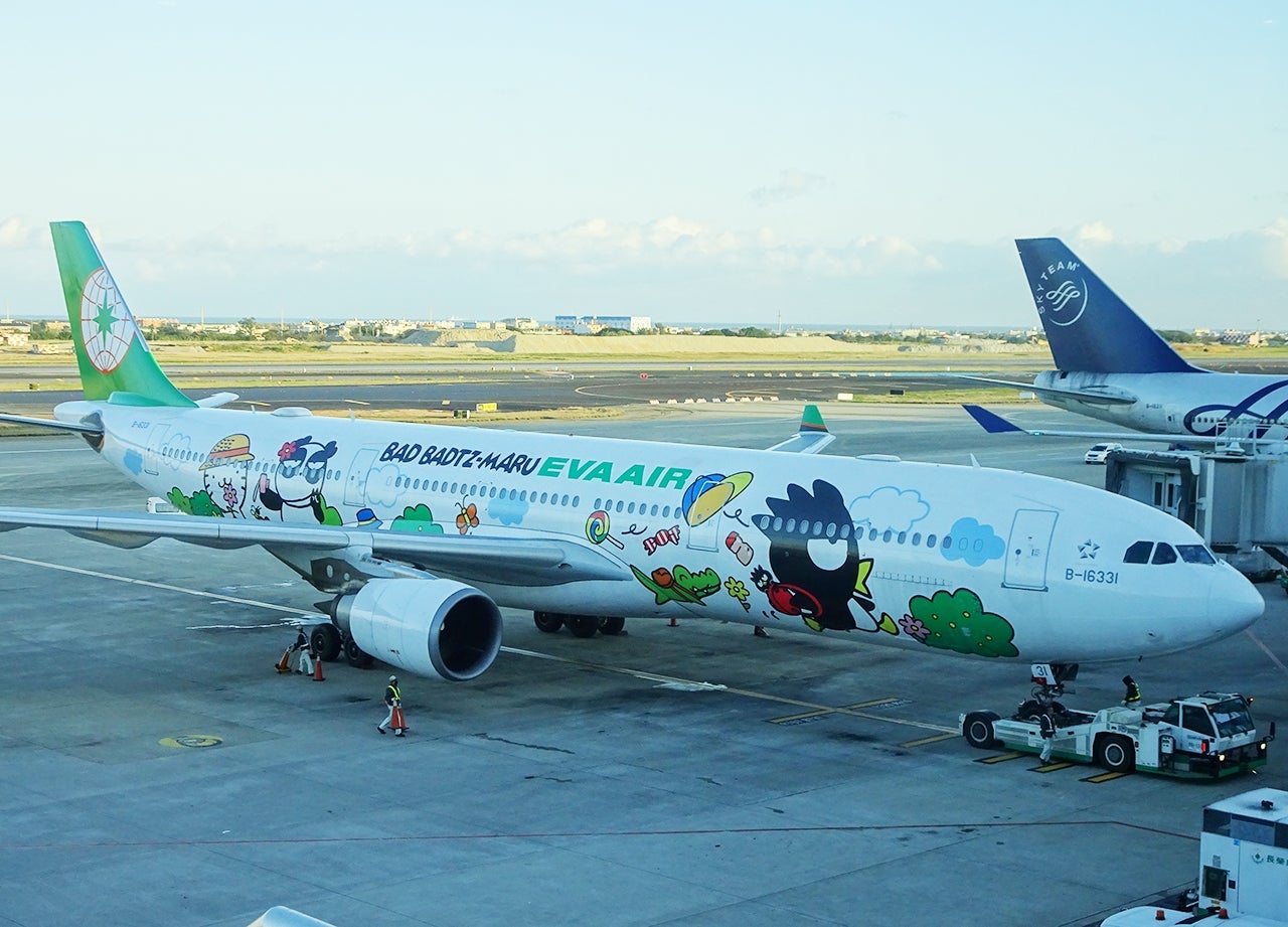 EVA Air is well known for its Hello Kitty livery aircraft.