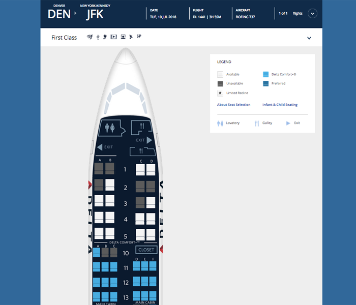 Improve Delta first class upgrade chances