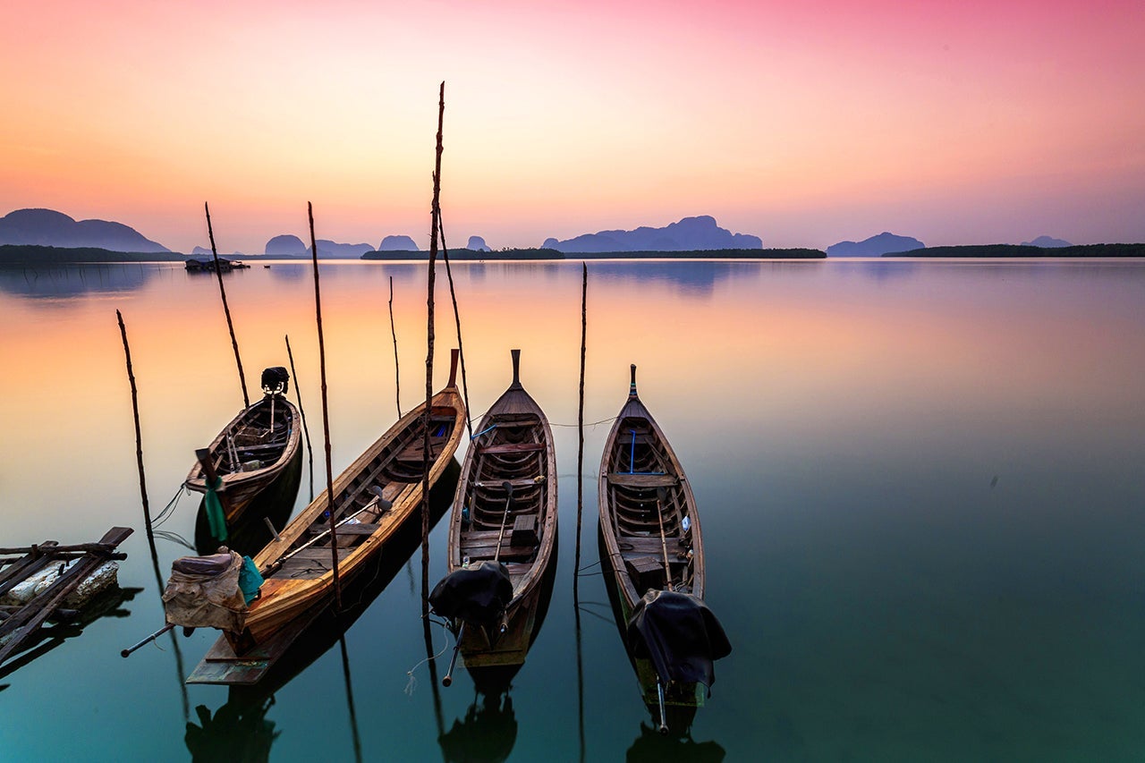 A Phuket sunset. (Photo by phutthiseth thongtae / Getty Images)