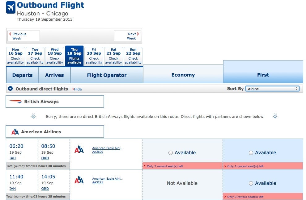 Avios Availability Mommy Points