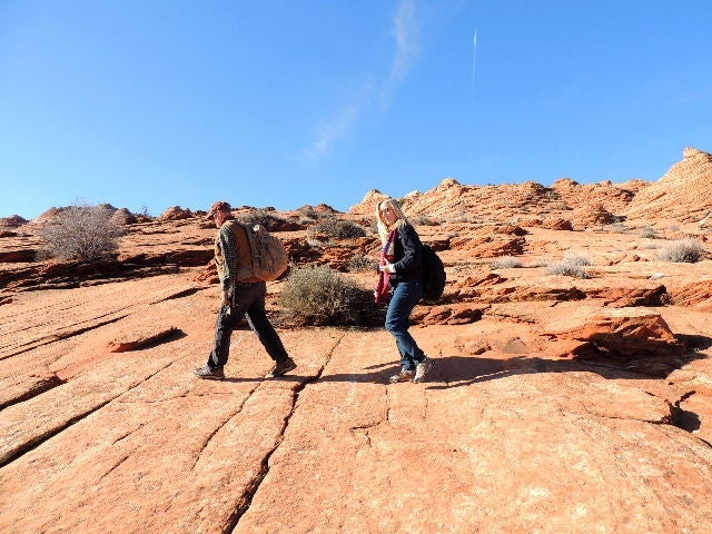 Using a guide at The Wave