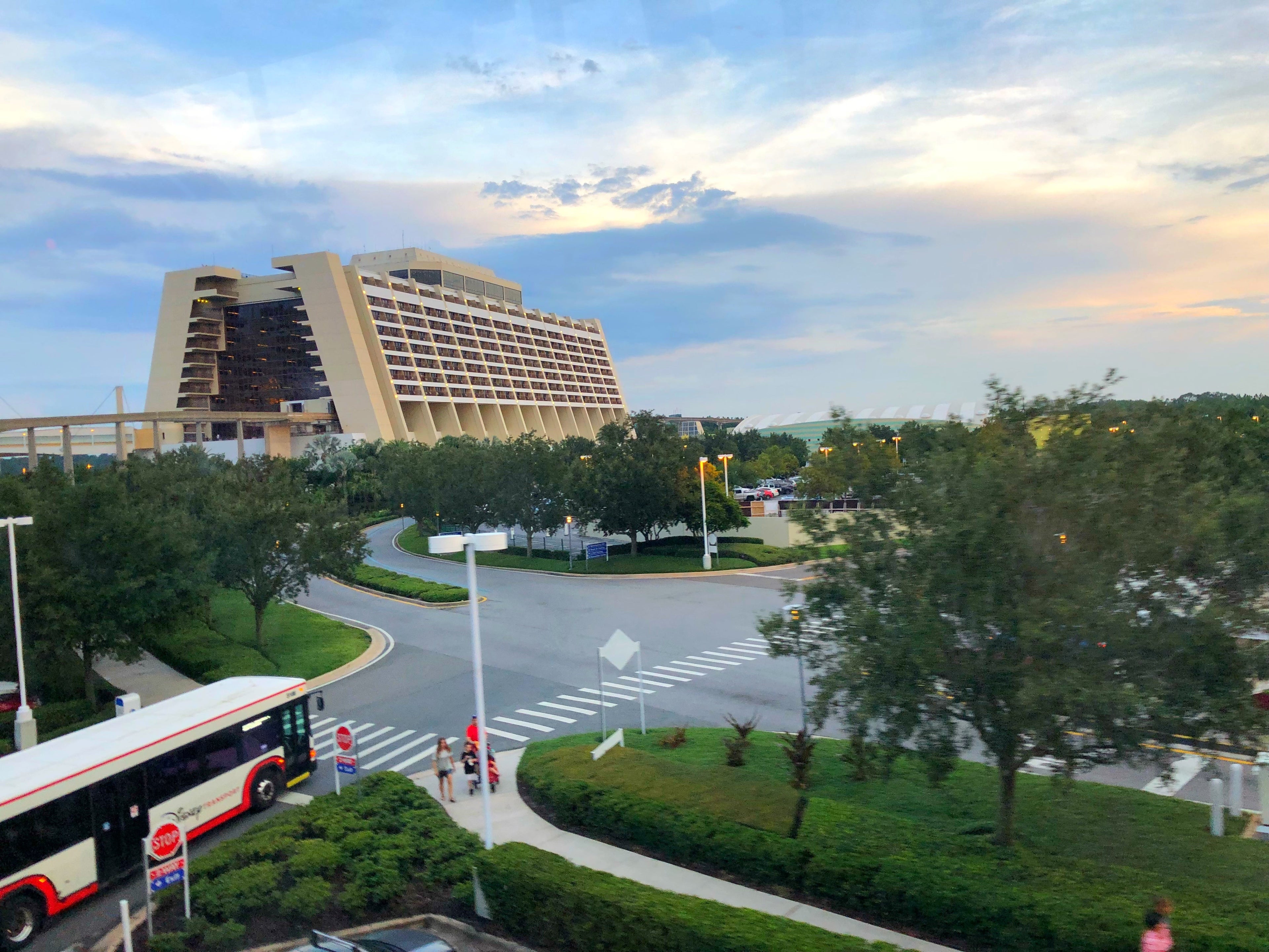 Monorail to Disney's Contemporary Resort (Summer Hull / The Points Guy)
