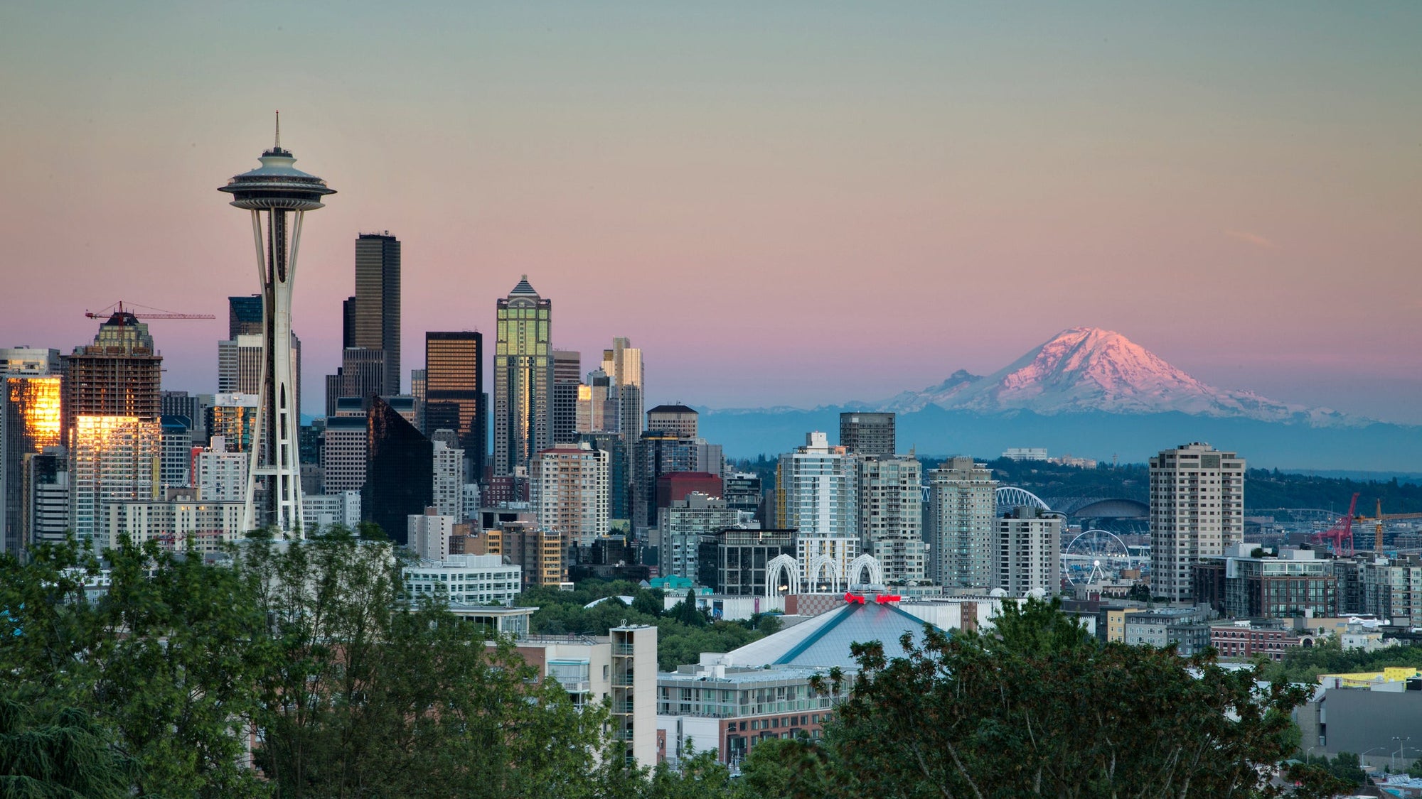 USA, Washington State, Belt of venus in Seattle