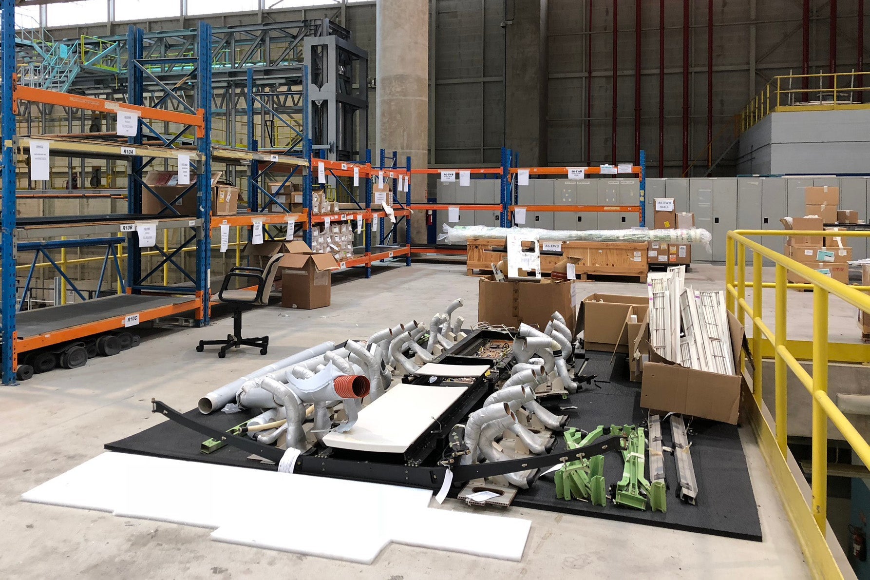 Ventilation ducts and ceiling panels are just some of the components being replaced. Photo by Zach Honig.