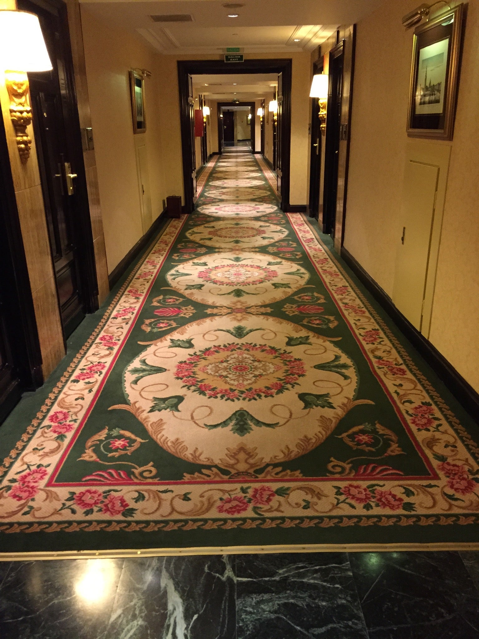 Hallway at the Westin Palace Madrid
