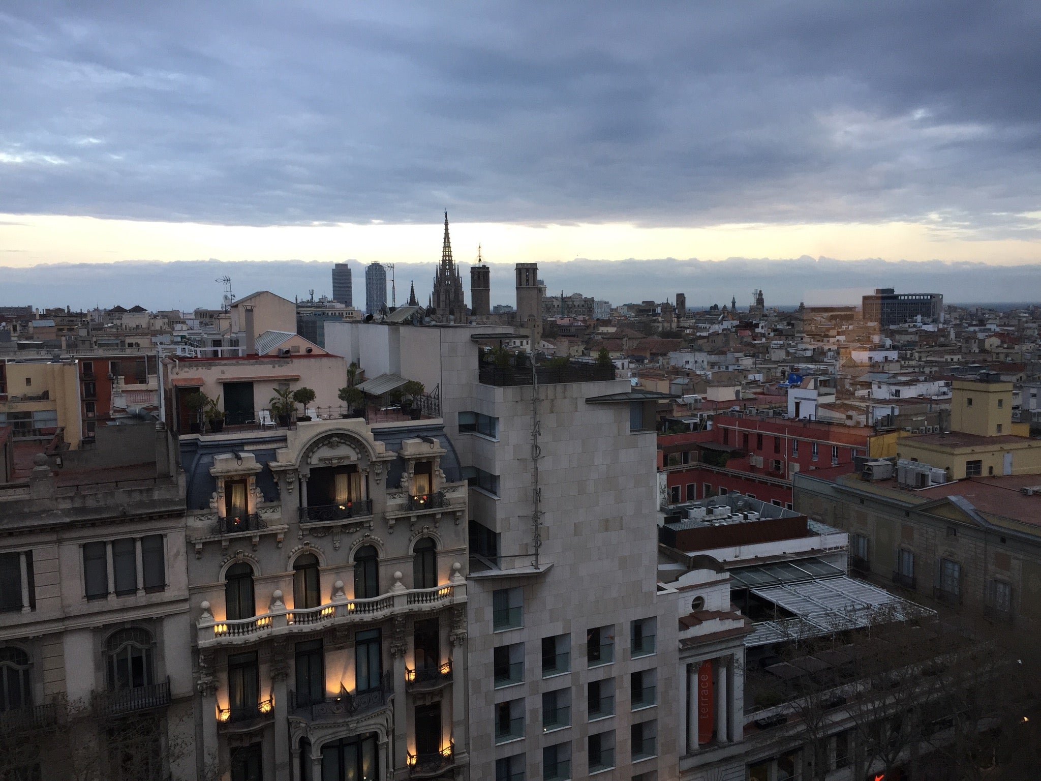 View from the Le Meredien Barcelona