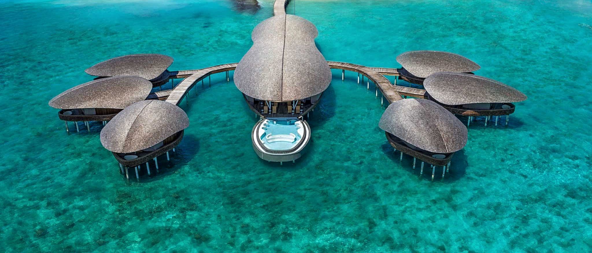The overwater spa at the St. Regis Maldives. Image courtesy of St. Regis Maldives.