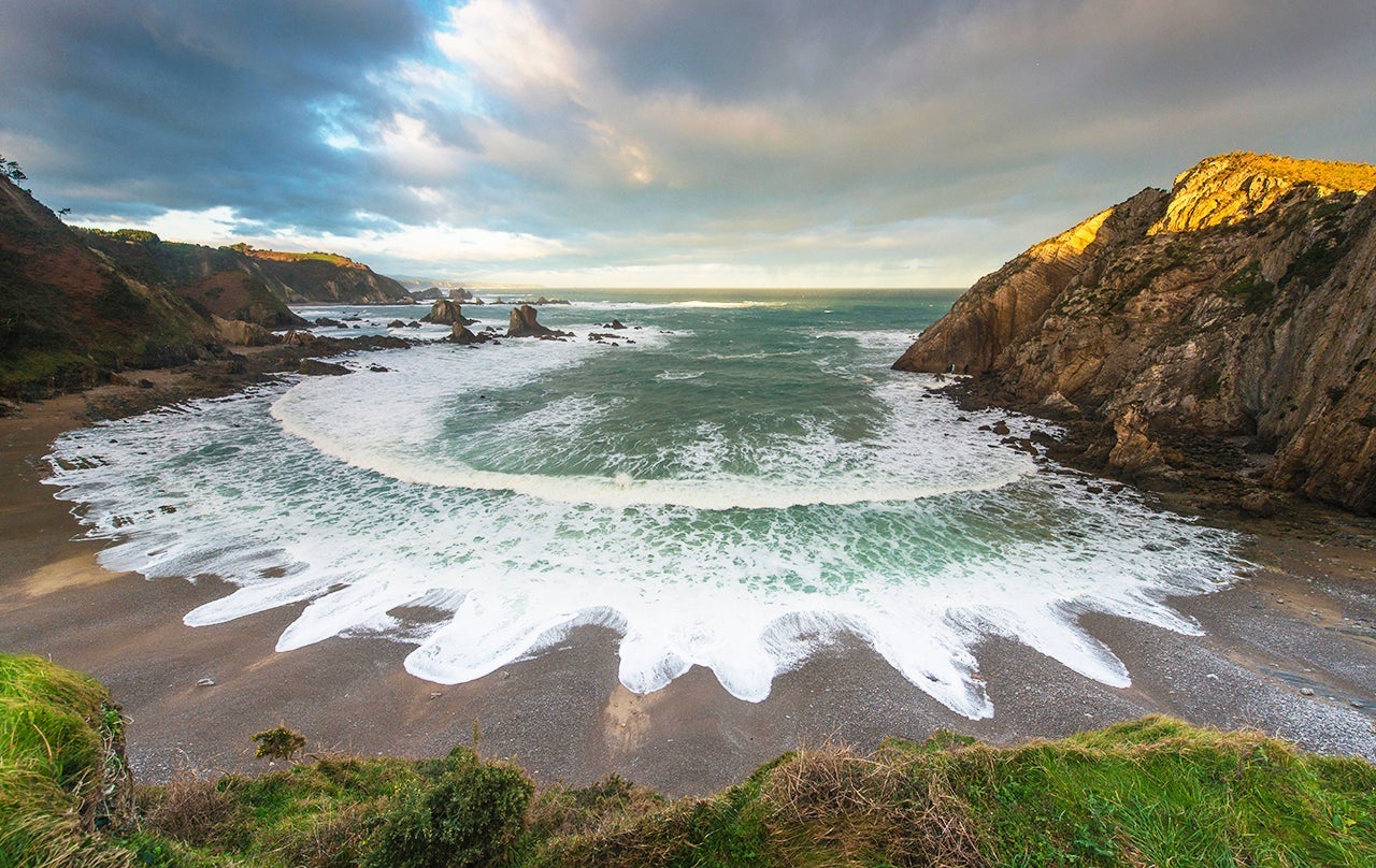 Playa del Silencio, Bay of Biscay, Asturias, Spain. (Photo by Sonja Jordan/Getty Images)
