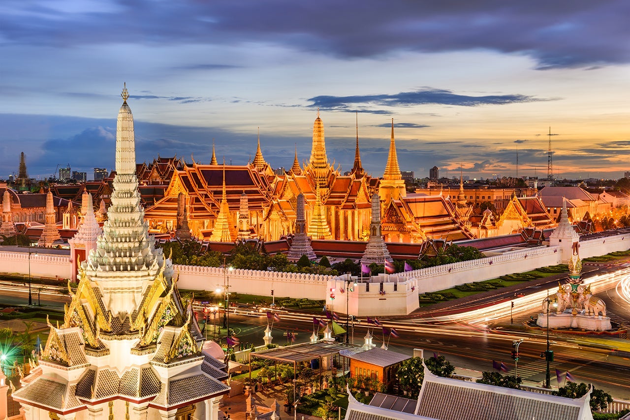 Bangkok, Thailand at the Temple of the Emerald Buddha and Grand Palace. (Photo by SeanPavonePhoto / Getty Images)