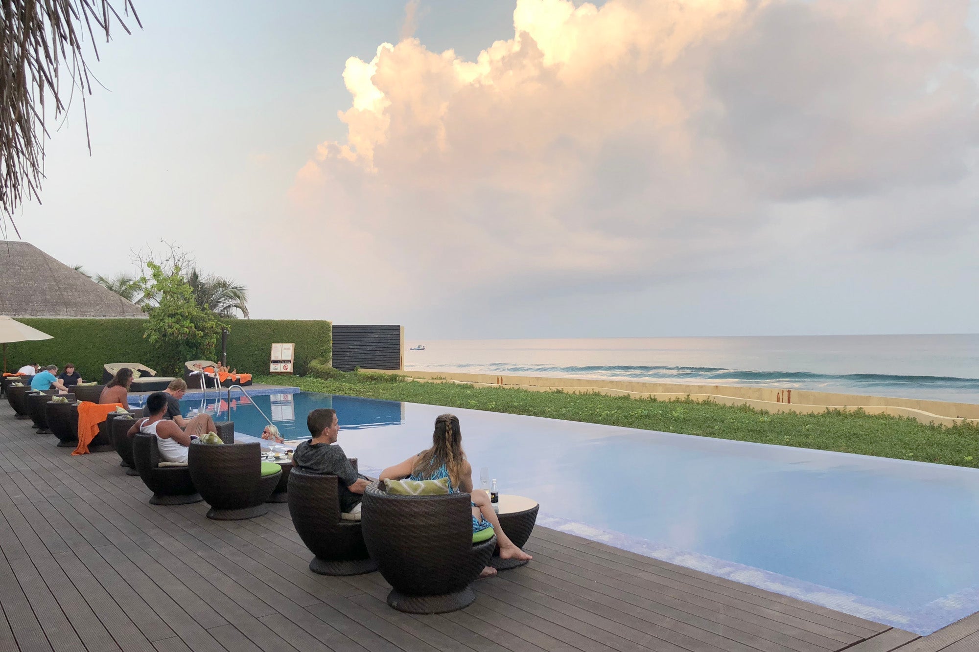 A sunset-facing pool was available exclusively to Sheraton Club guests. Photo by Zach Honig.