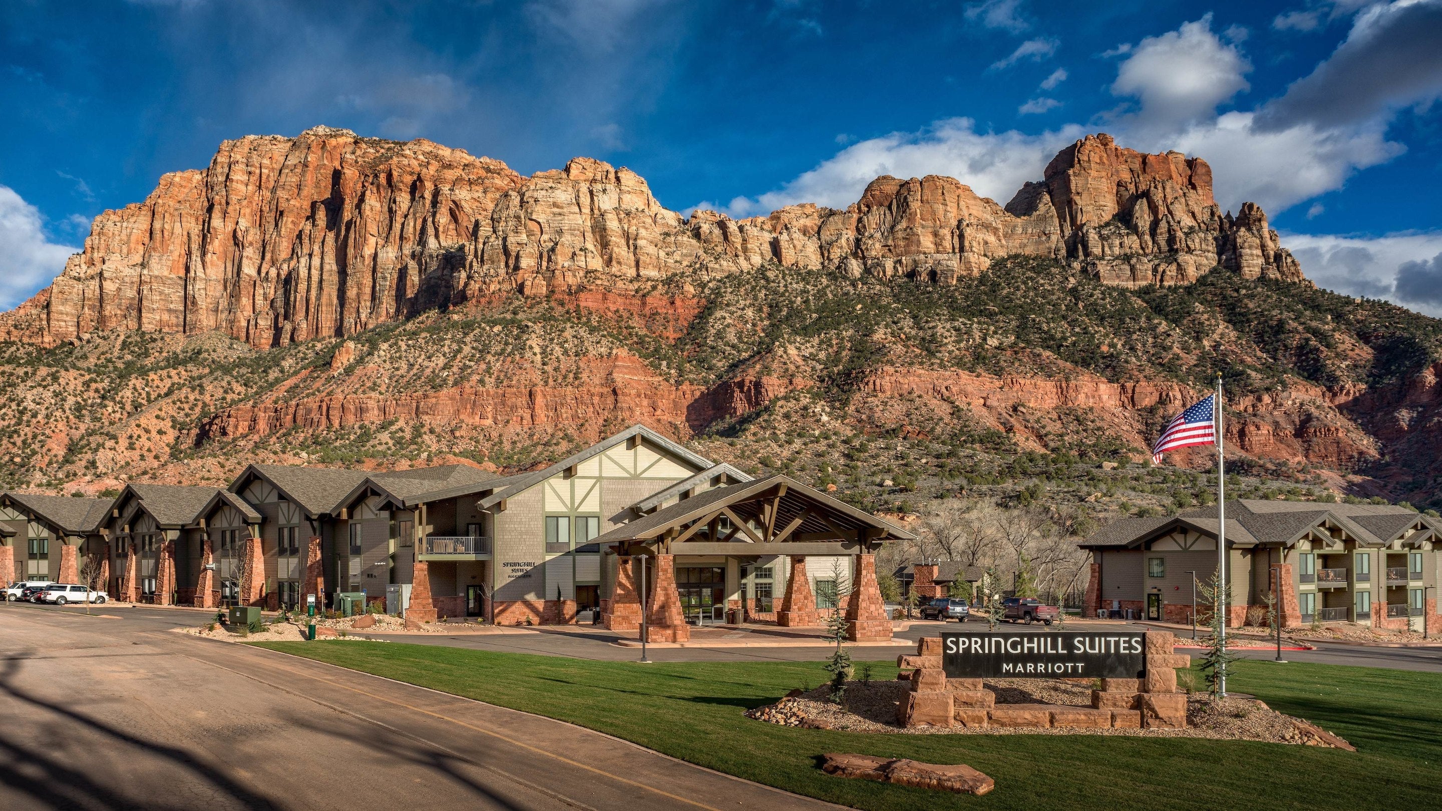 Springhill Suites Zion National Park entrance.