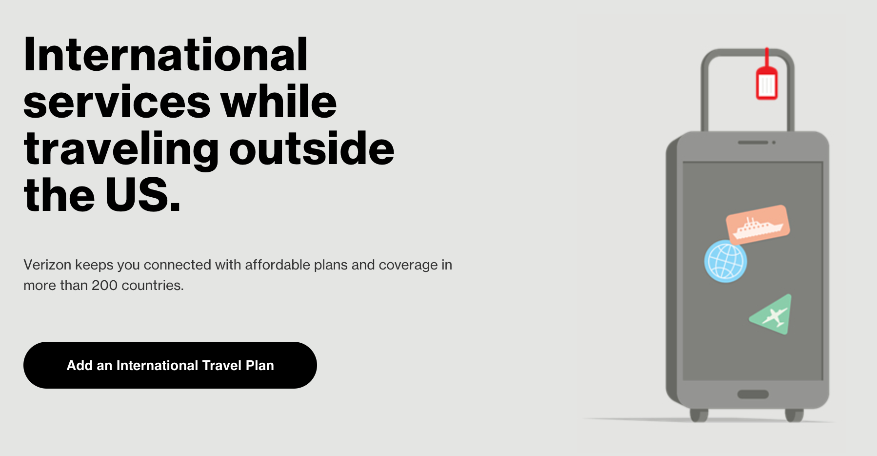 Verizon International TravelPass Banner