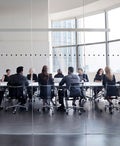 business travelers in a meeting