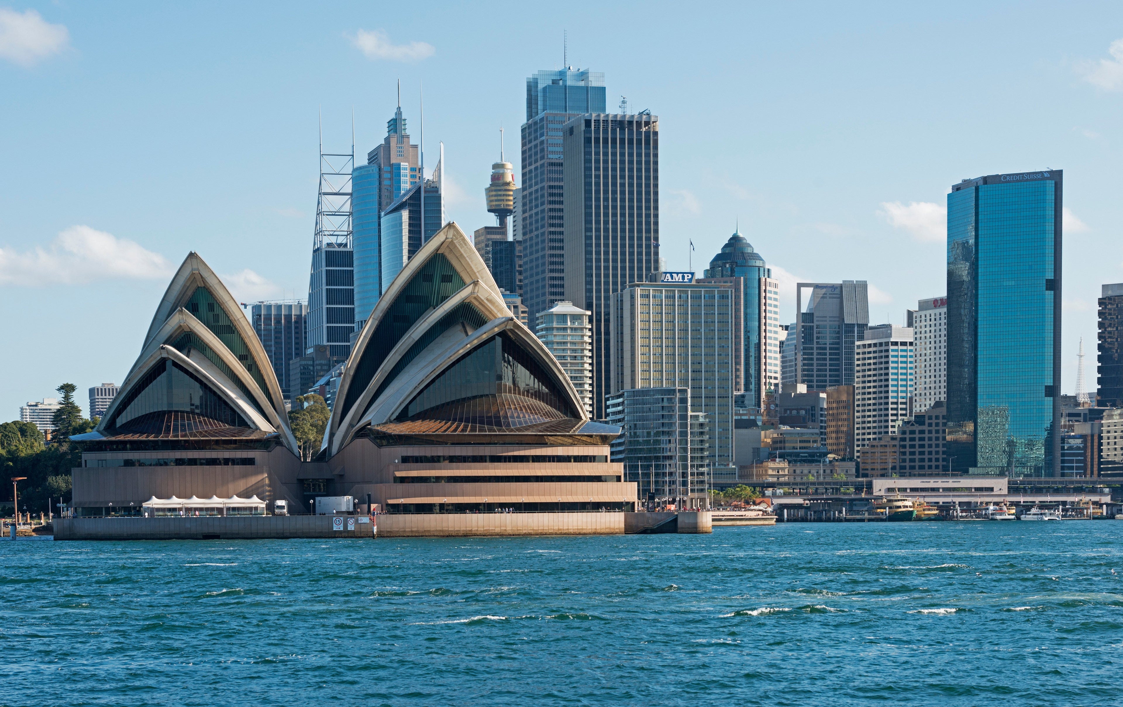 Sydney Opera House and waterfront, Sydney, Austrailia