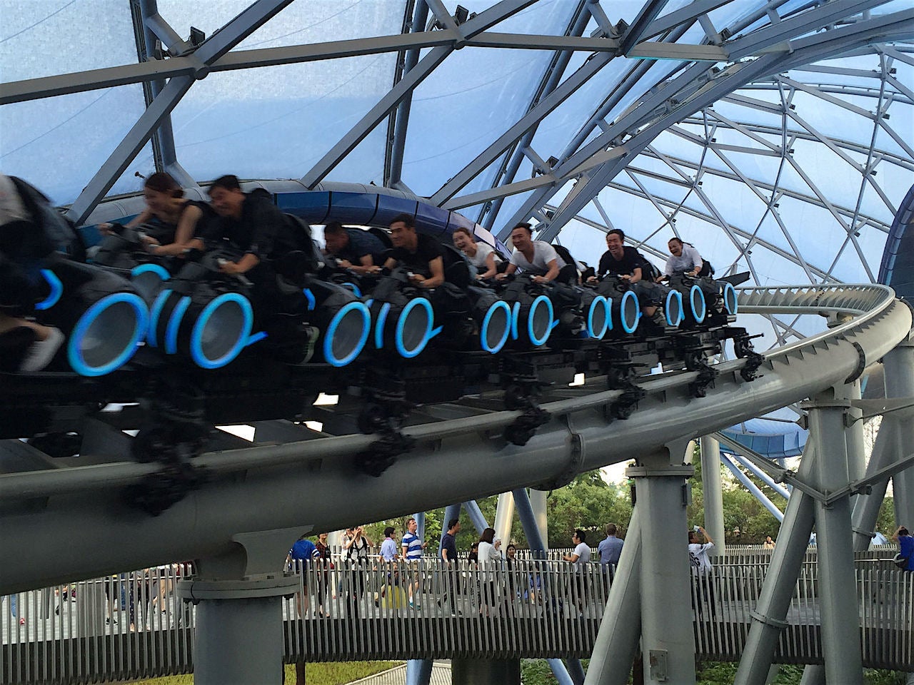 Tron Lightcycle Power Run in Disneyland Shanghai. Photo by Joel/Flickr