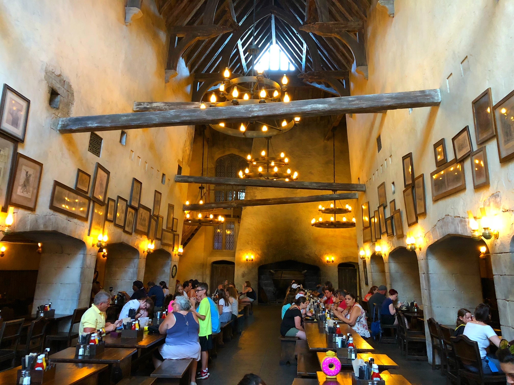 We ate in both Harry Potter restaurants with no reservations and no waits