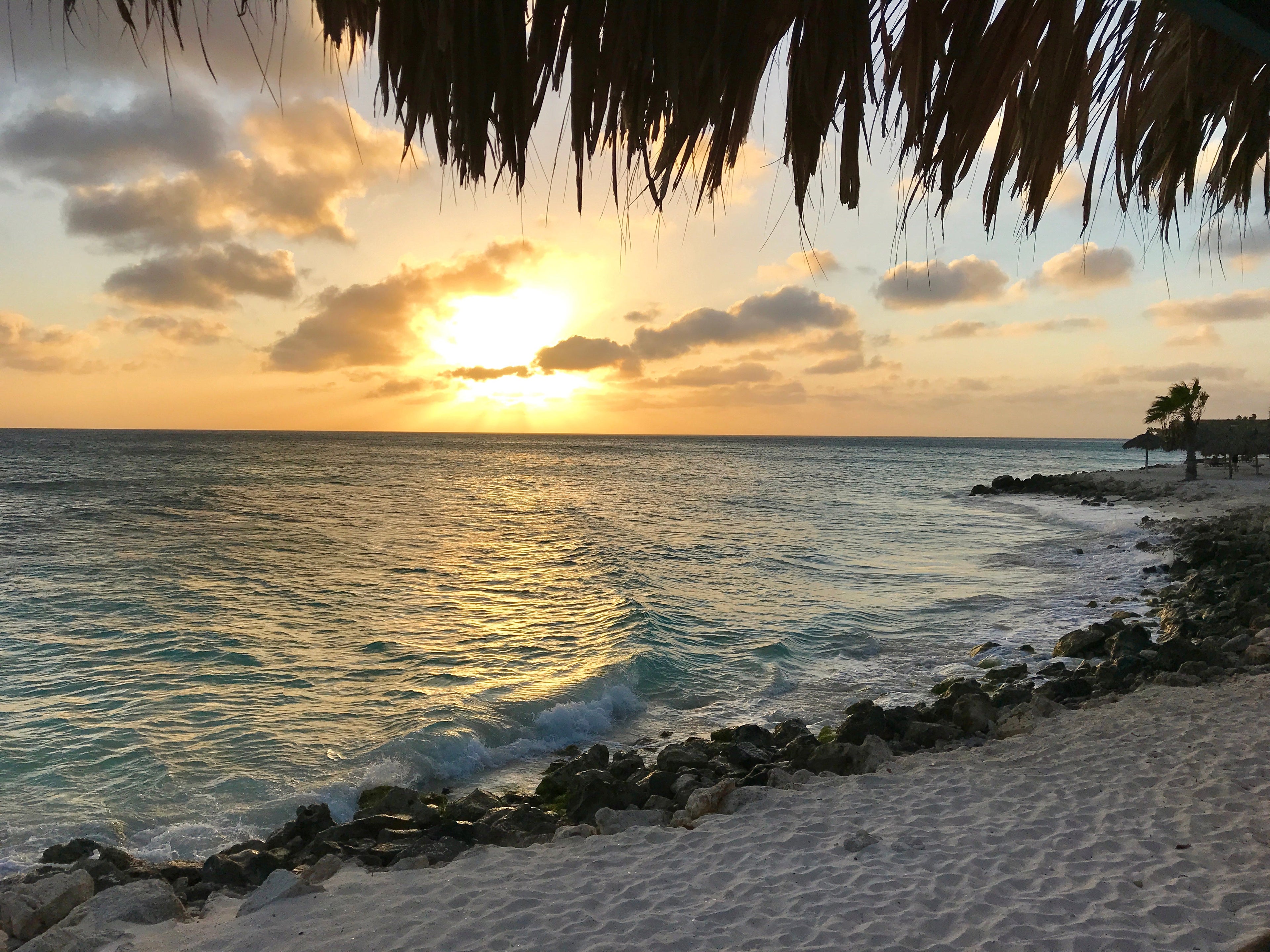 sunset in Aruba