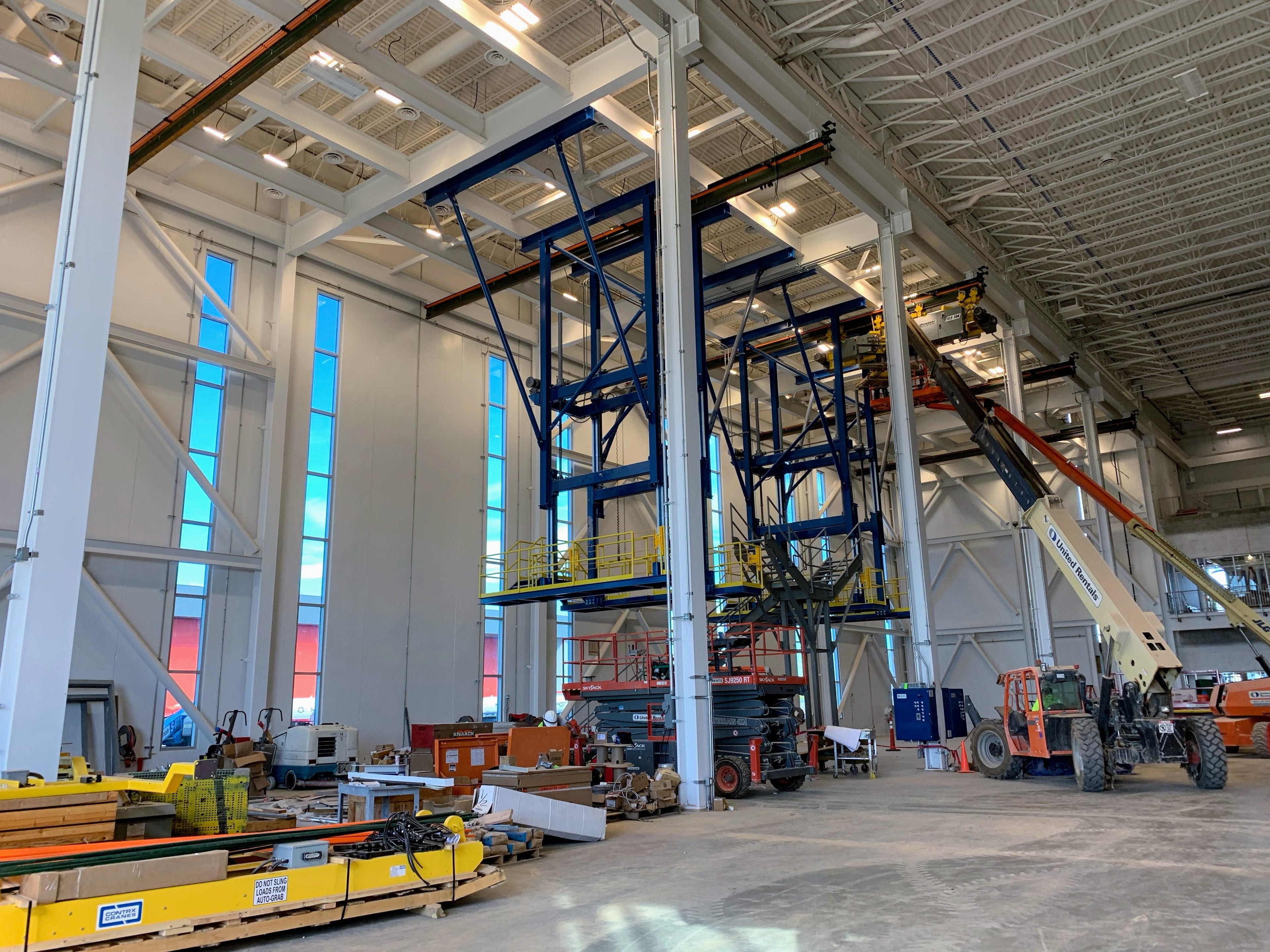 Construction is coming along nicely at Delta's largest-ever jet engine test cell (Photo by Darren Murph / The Points Guy)