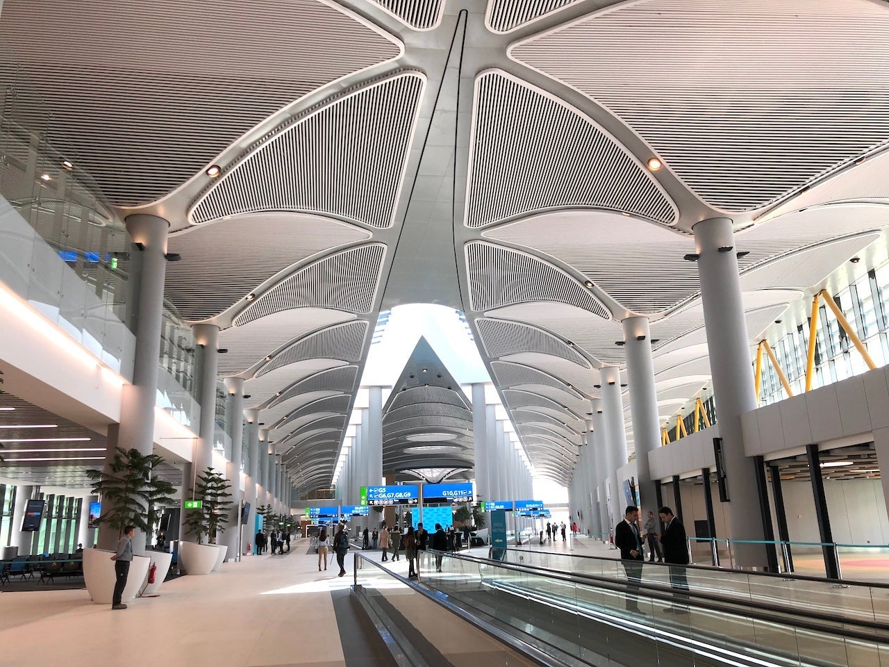 The inside of Istanbul Airport.