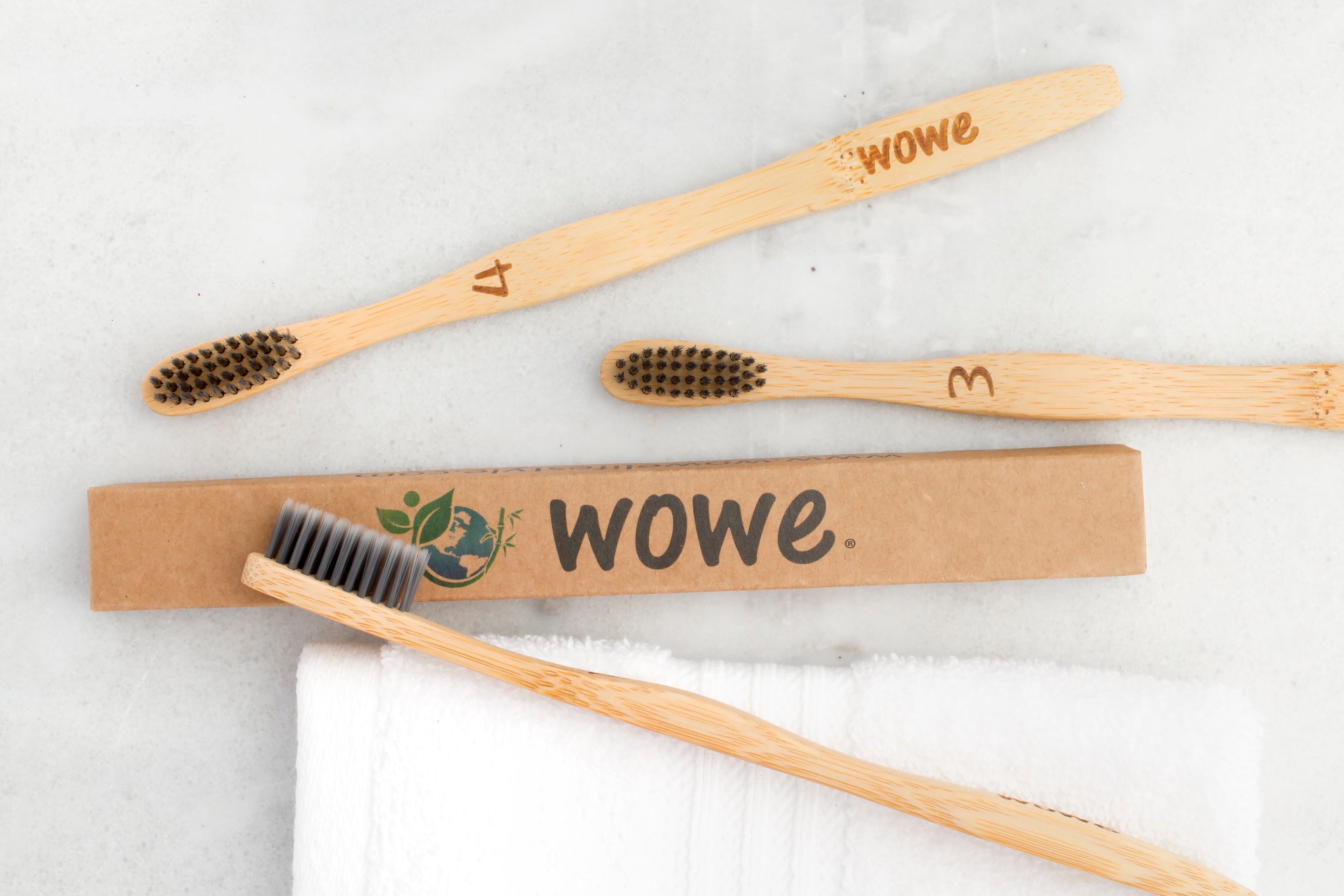 WowE's bamboo toothbrush with non-BPA bristles may be the most environmentally friendly on the market. Image courtesy of WowE website.
