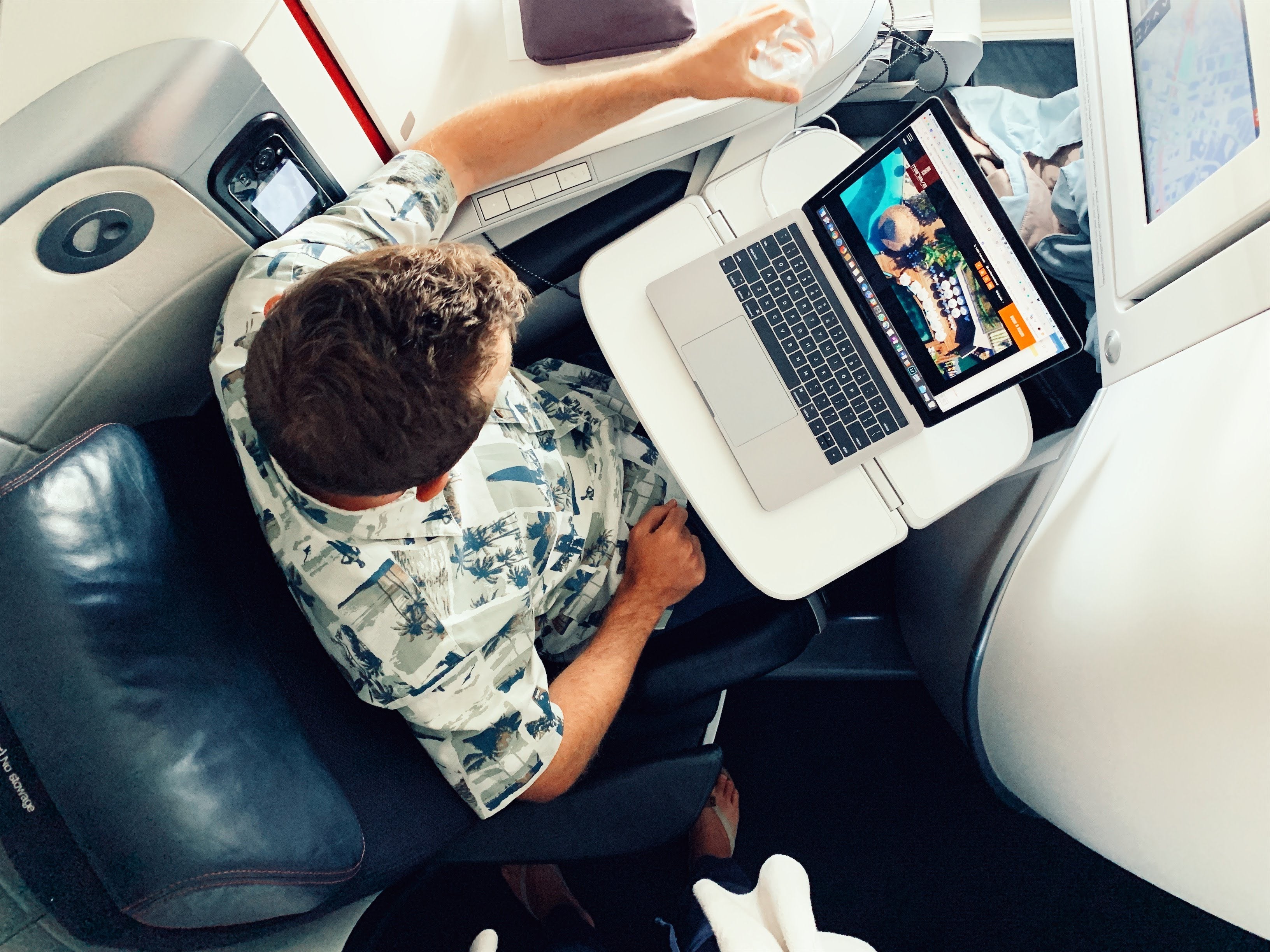 Air France Boeing 777 Business Class Seat 12A Desk