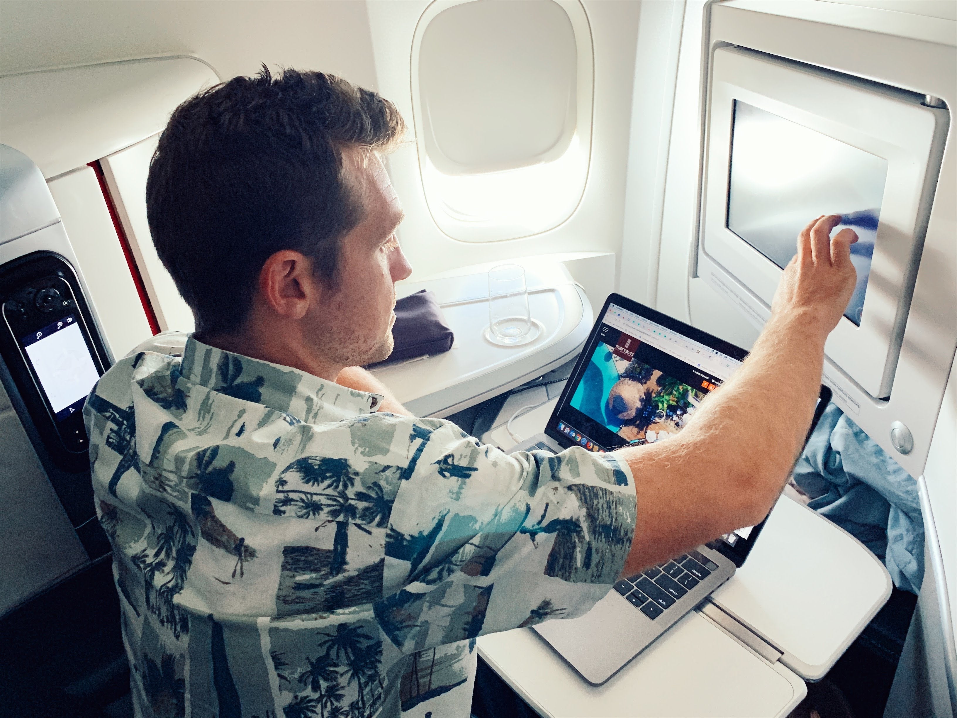 Air France Boeing 777 Business Class Seat LCD IFE Screen