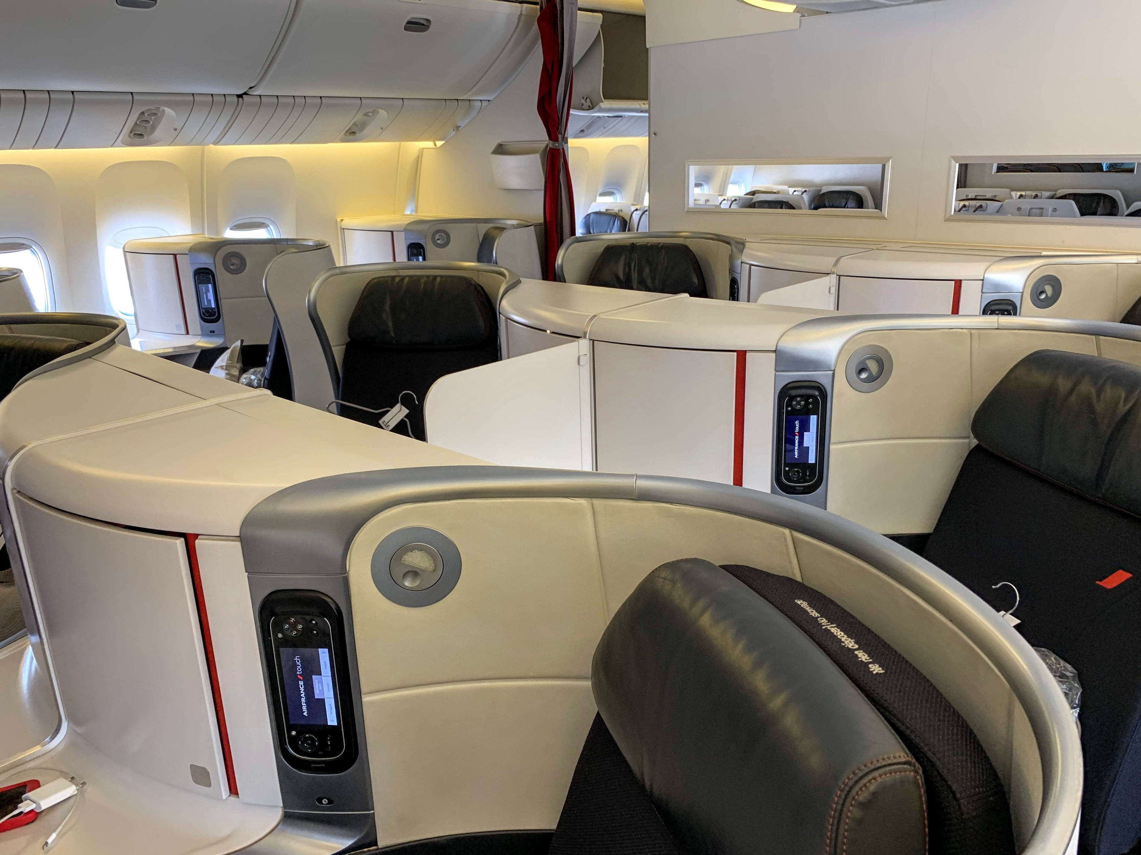 Air France Boeing 777 Business Class Seat rear cabin