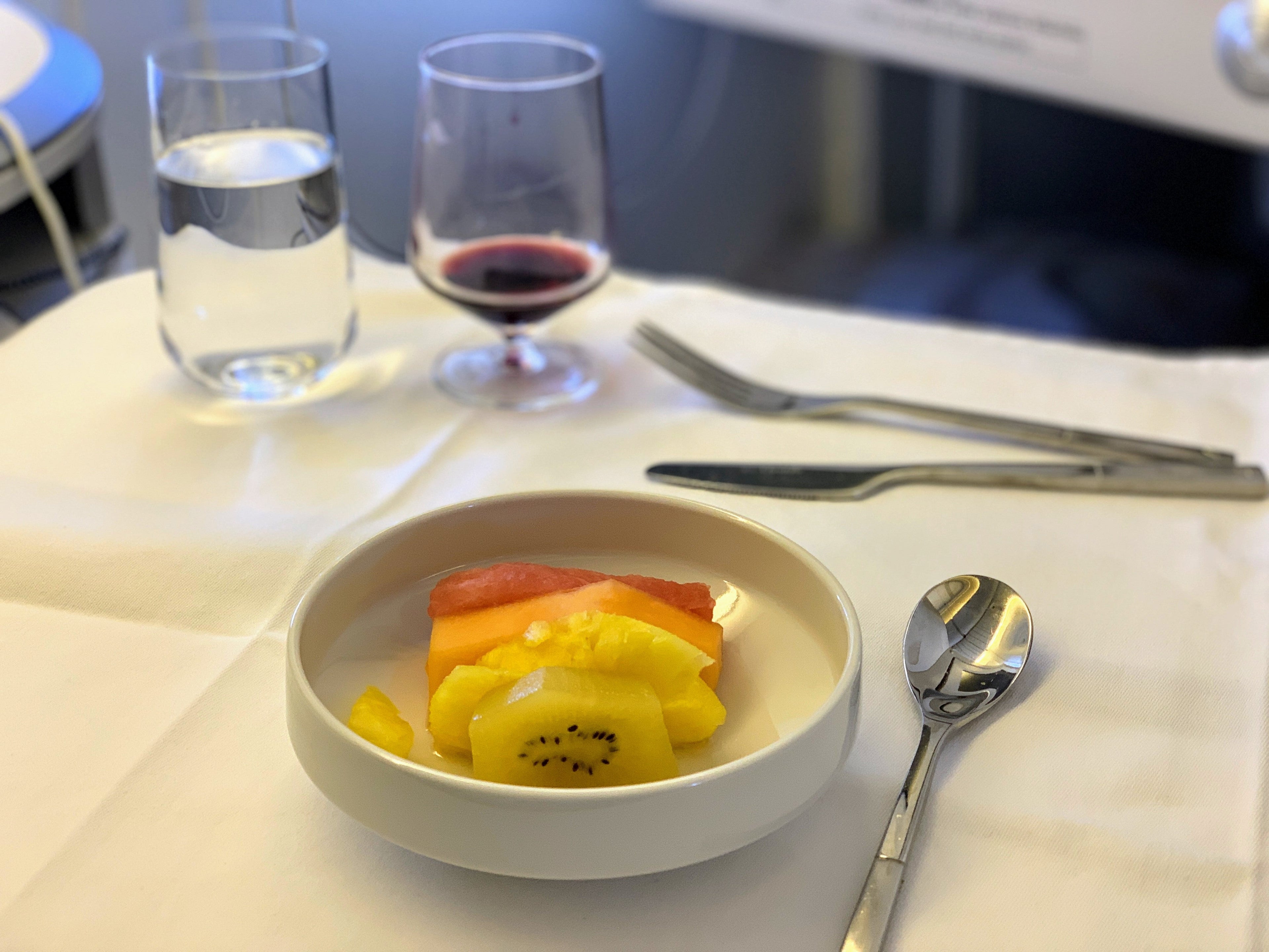 Air France Boeing 777 Business Class dessert