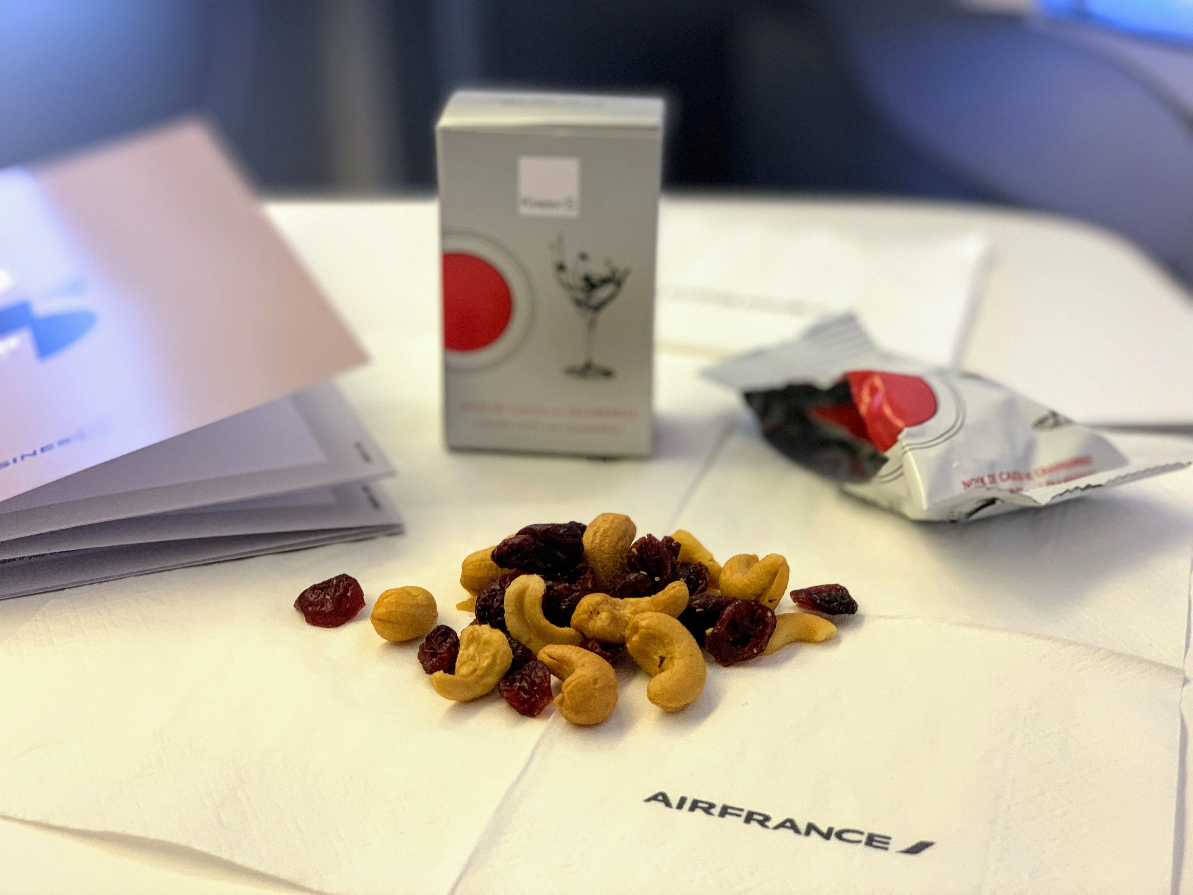 Air France Boeing 777 Business Class nuts