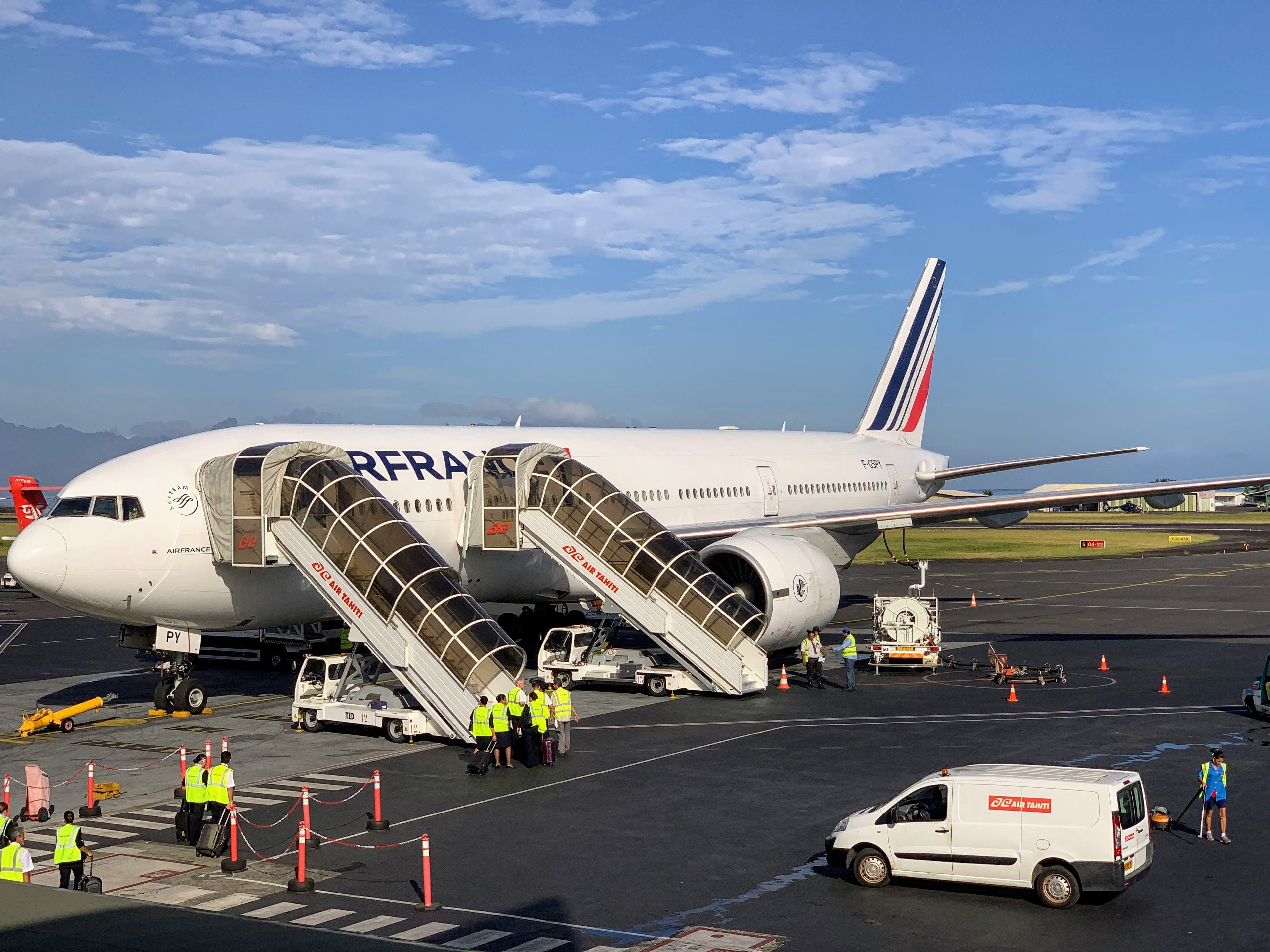 Air France Boeing 777 F-GSPY in PPT Tahiti