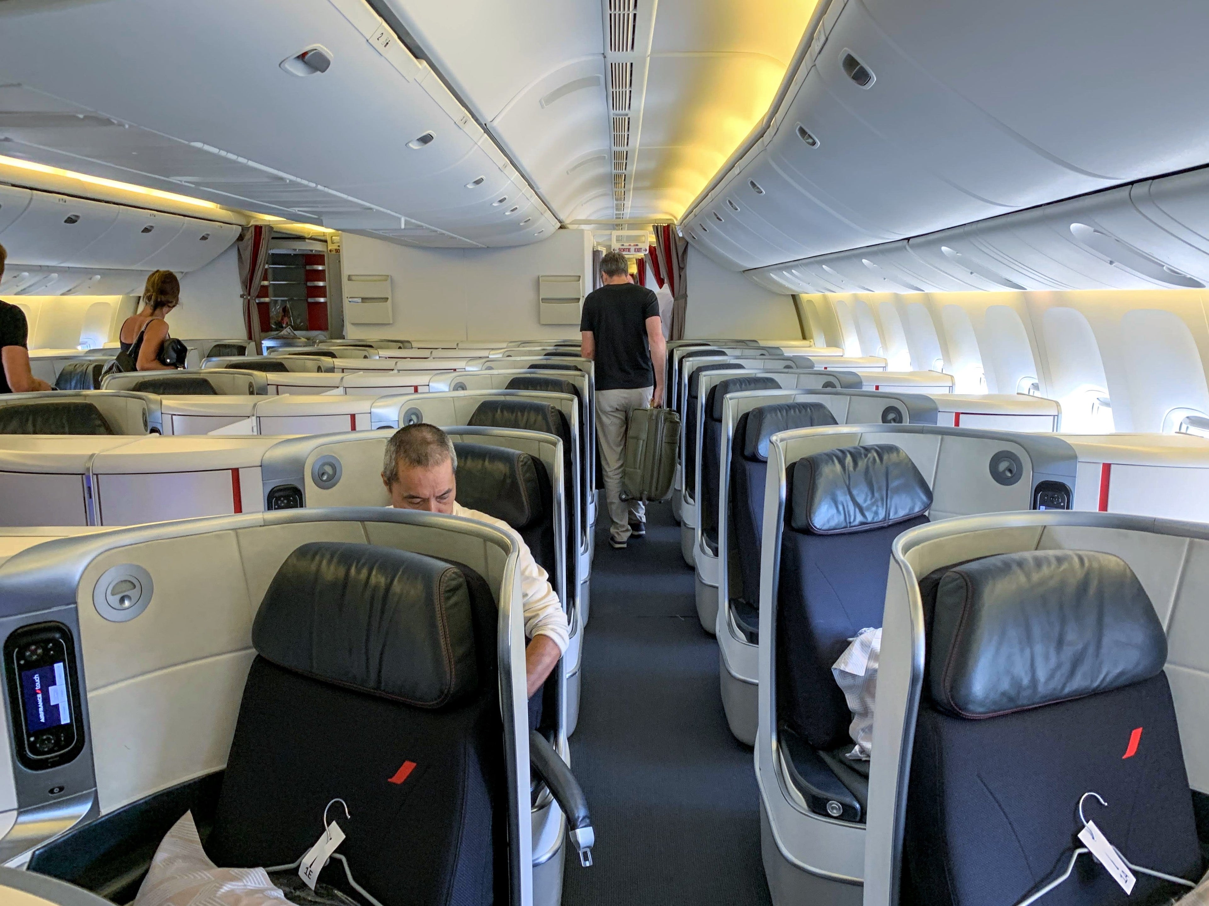 Air France Boeing 777 Forward Business Class Cabin