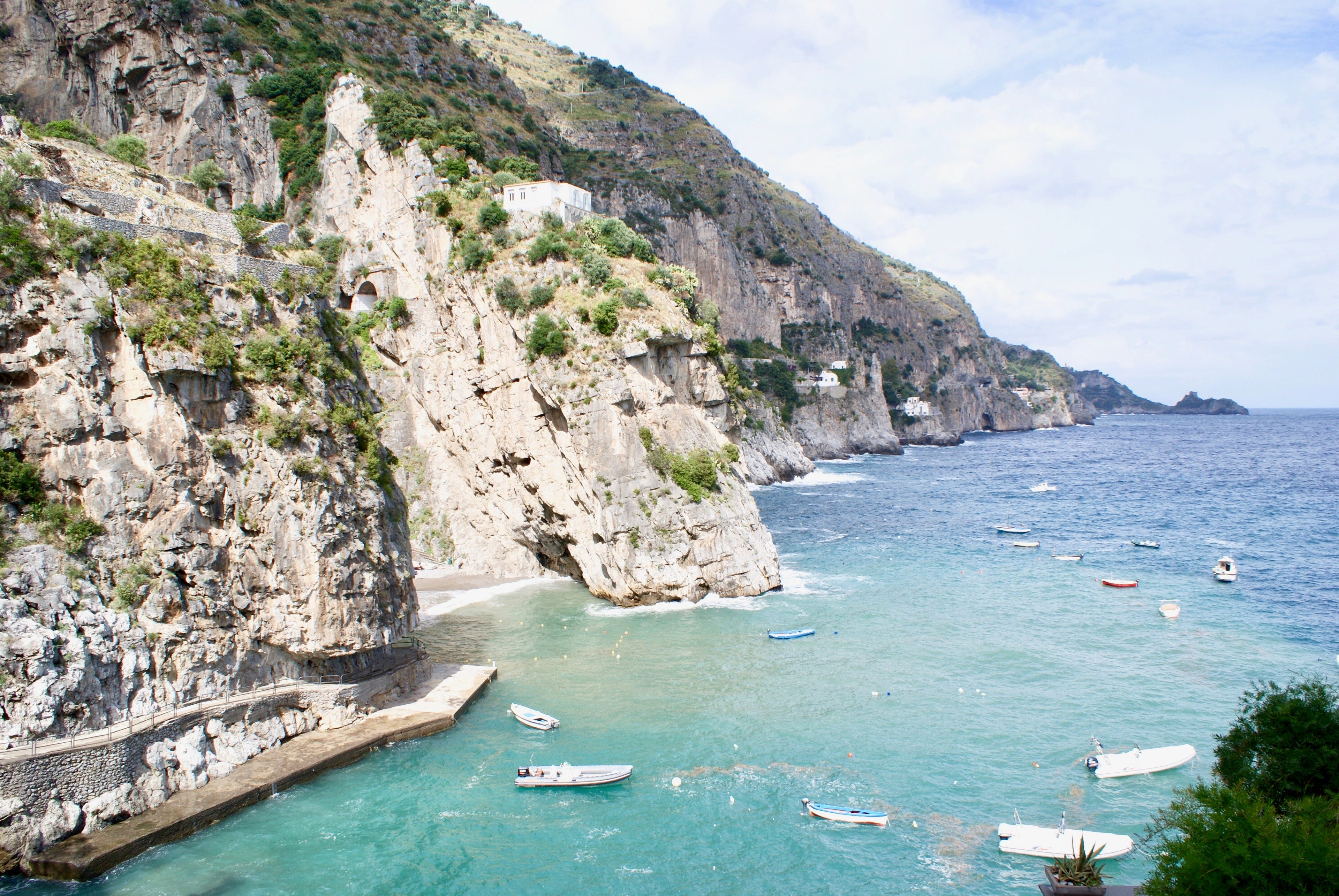 Amalfi coastline near Praiano