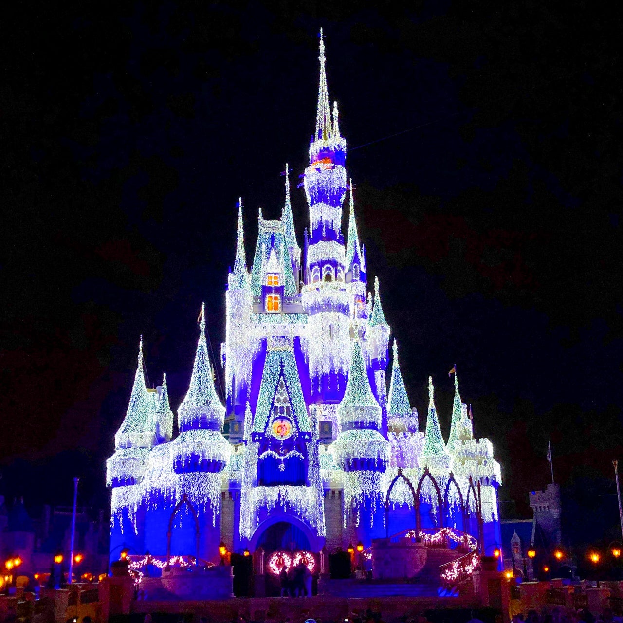 Cinderella Castle lit up at Disney World (Summer Hull / The Points Guy)
