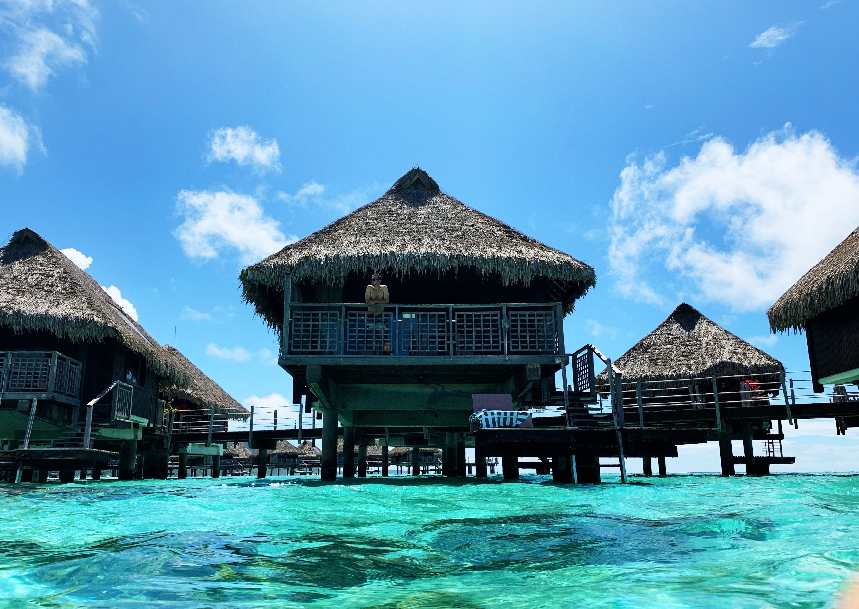 Hilton Moorea Lagoon Resort and Spa - overwater bungalow chilling
