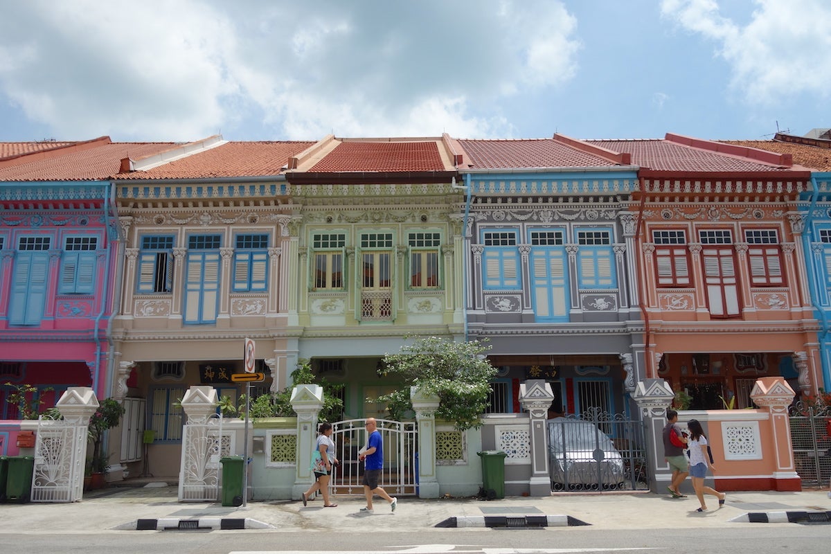 The hotel is in Singapore's colorful Katong neighborhood.