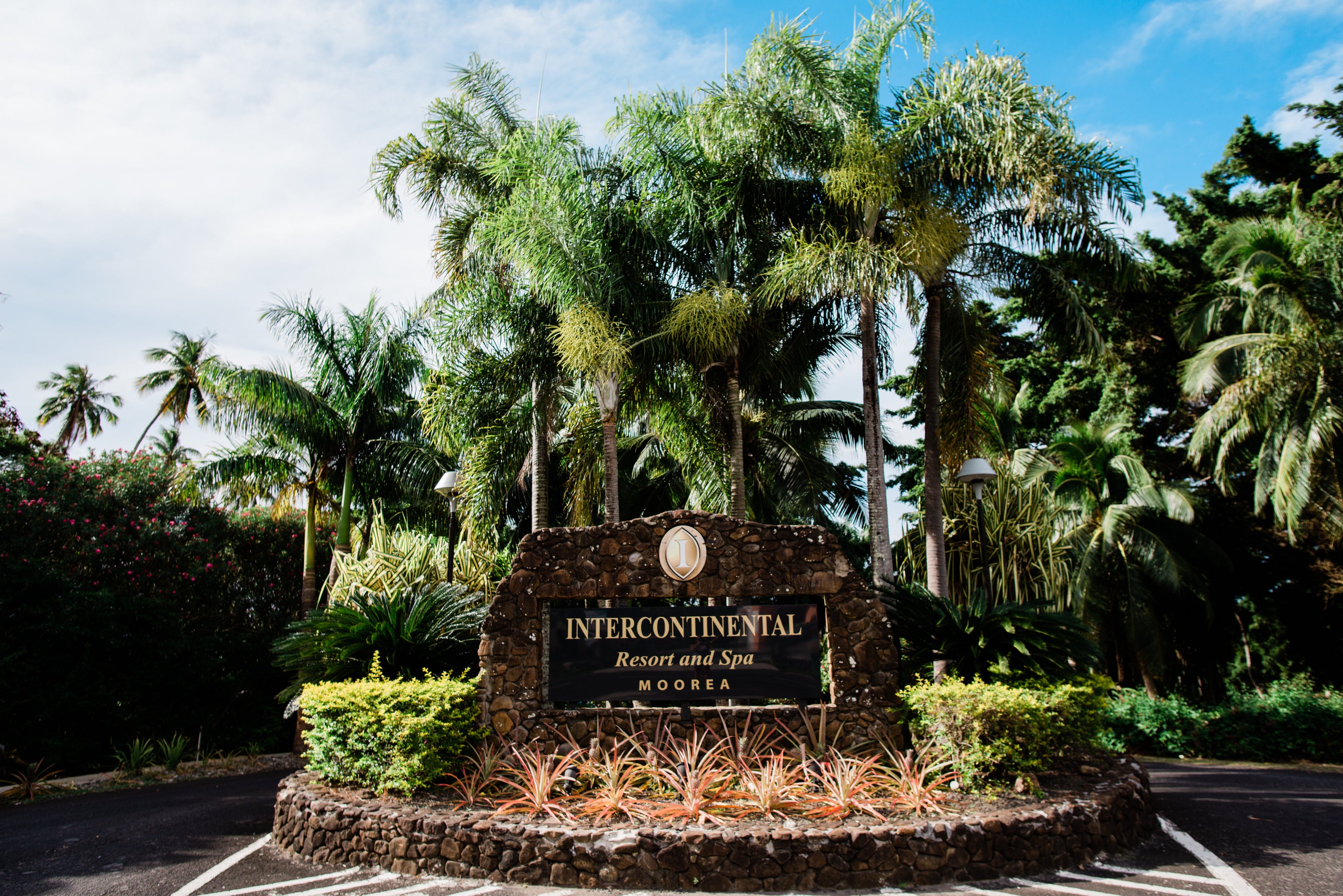 InterContinental Resort and Spa Moorea - welcome sign