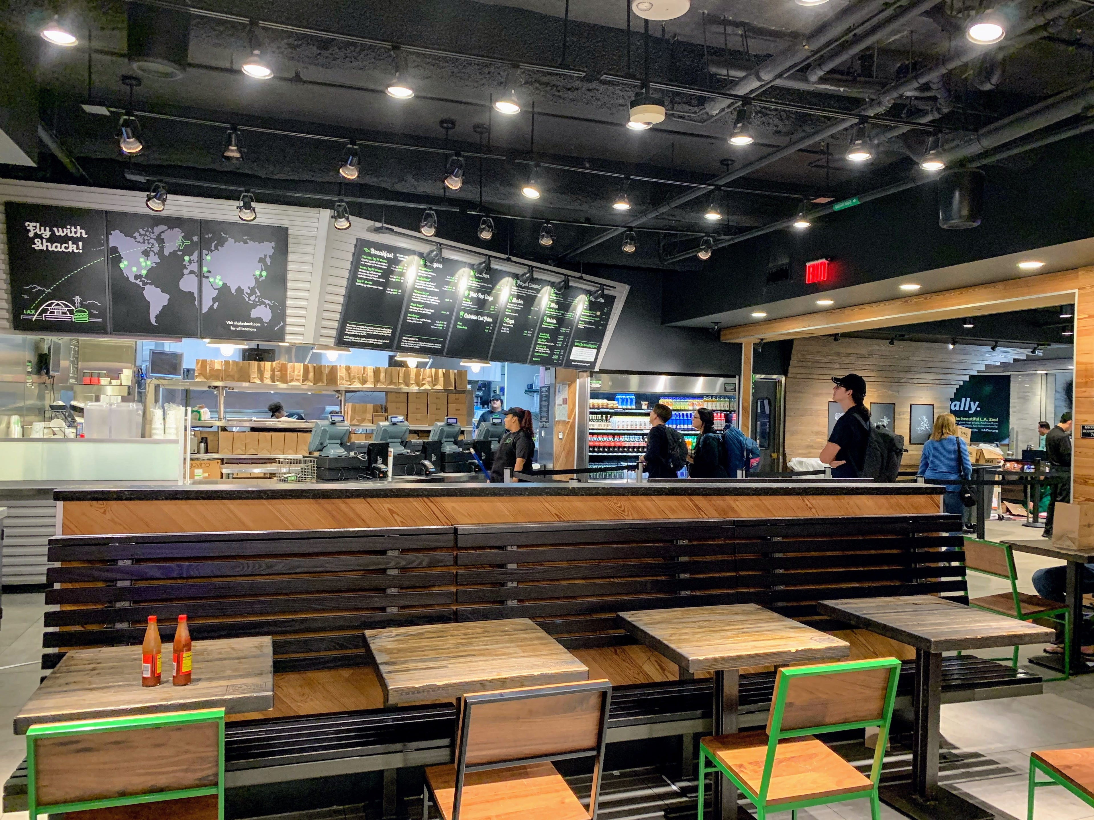 LAX Shake Shack Burgers Menu