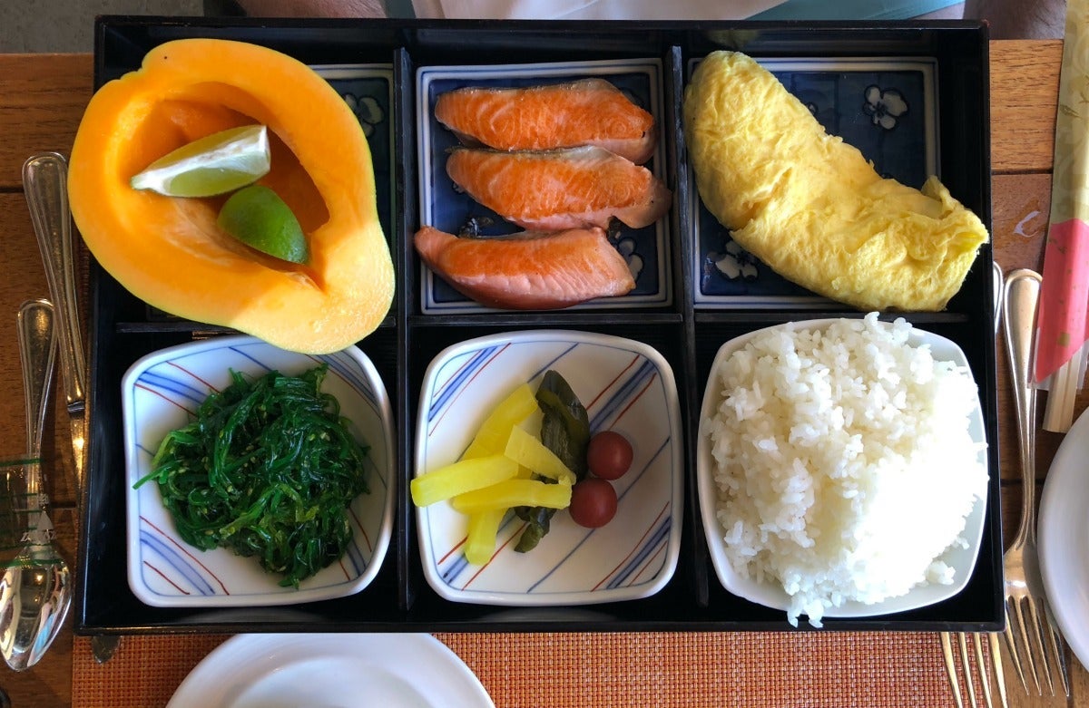 Mauna Kea Beach Hotel - Manta Japanese Breakfast Bento