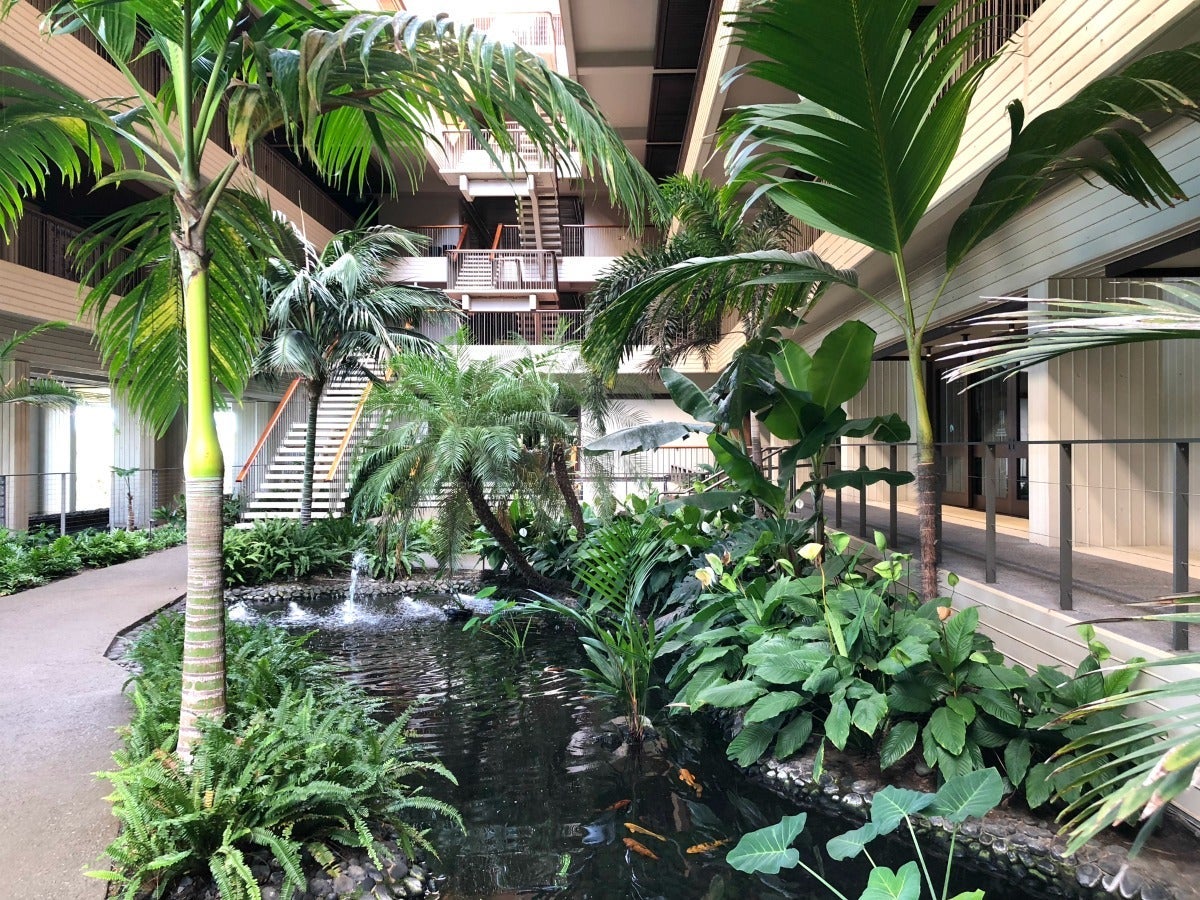 Mauna Kea Beach Hotel Review - Koi Ponds in Tower
