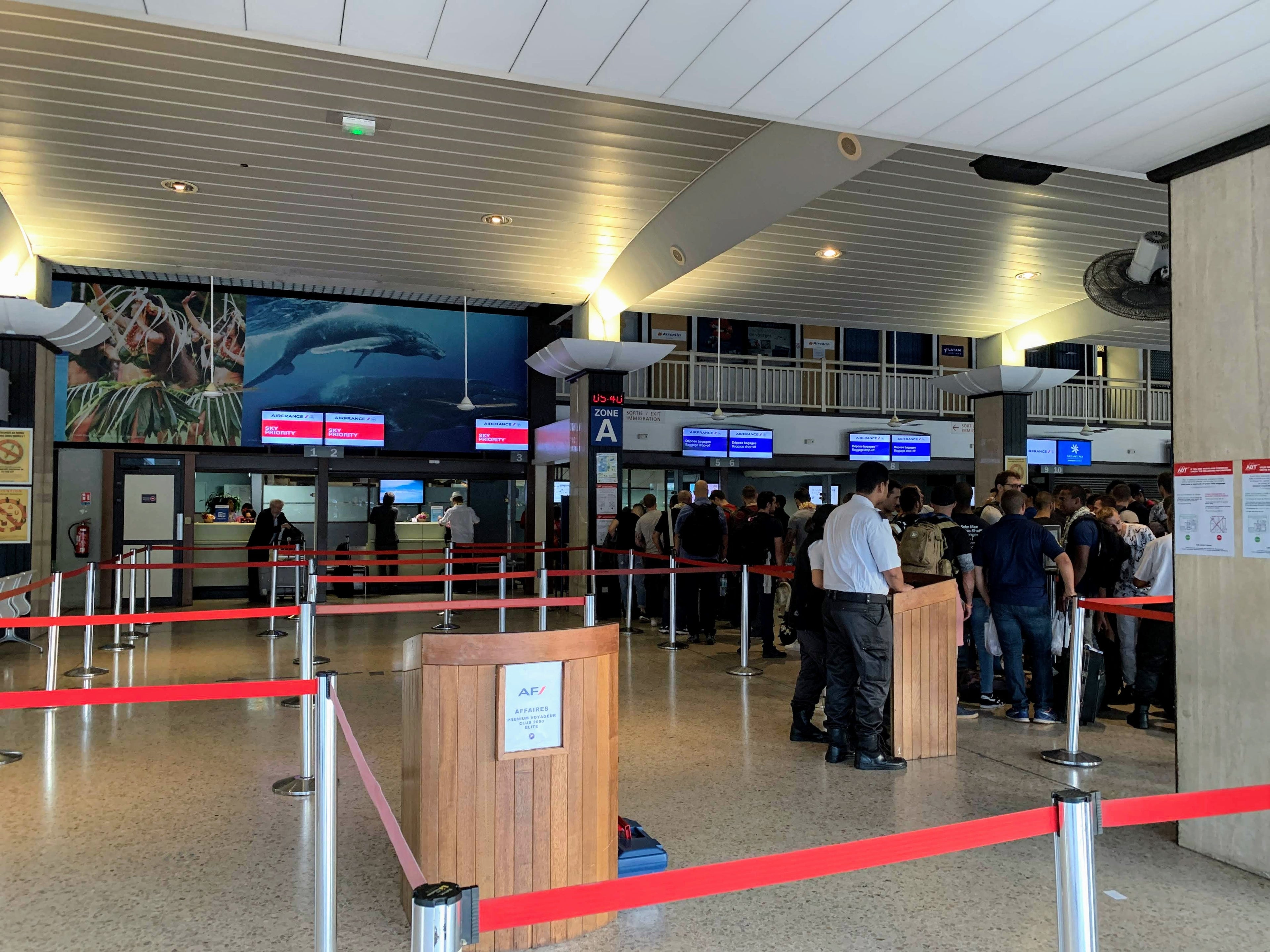 Papeete Tahiti PPT Air France Check-in Counters