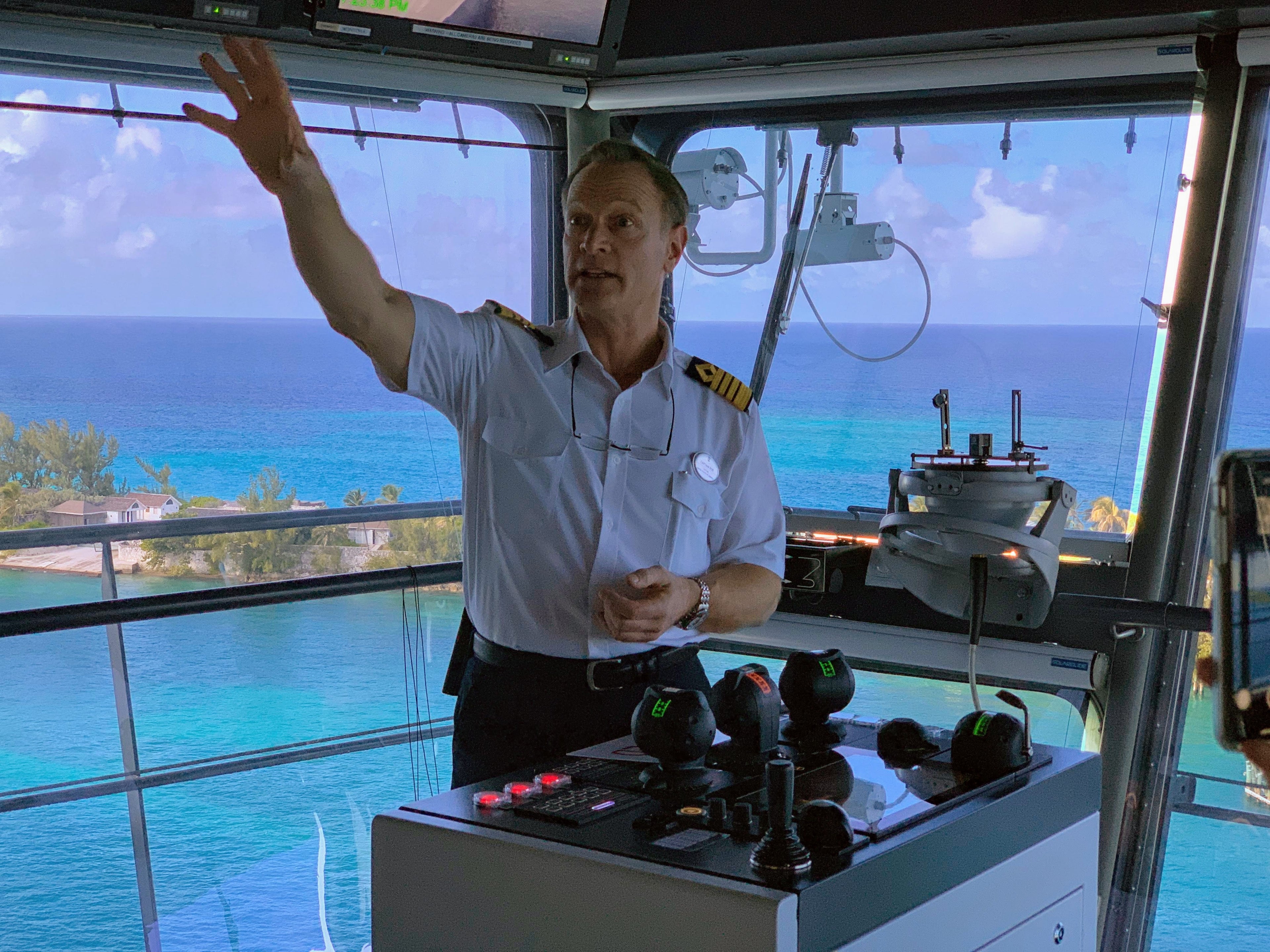 Royal Caribbean Symphony of the Seas - Captain Rob on The Bridge