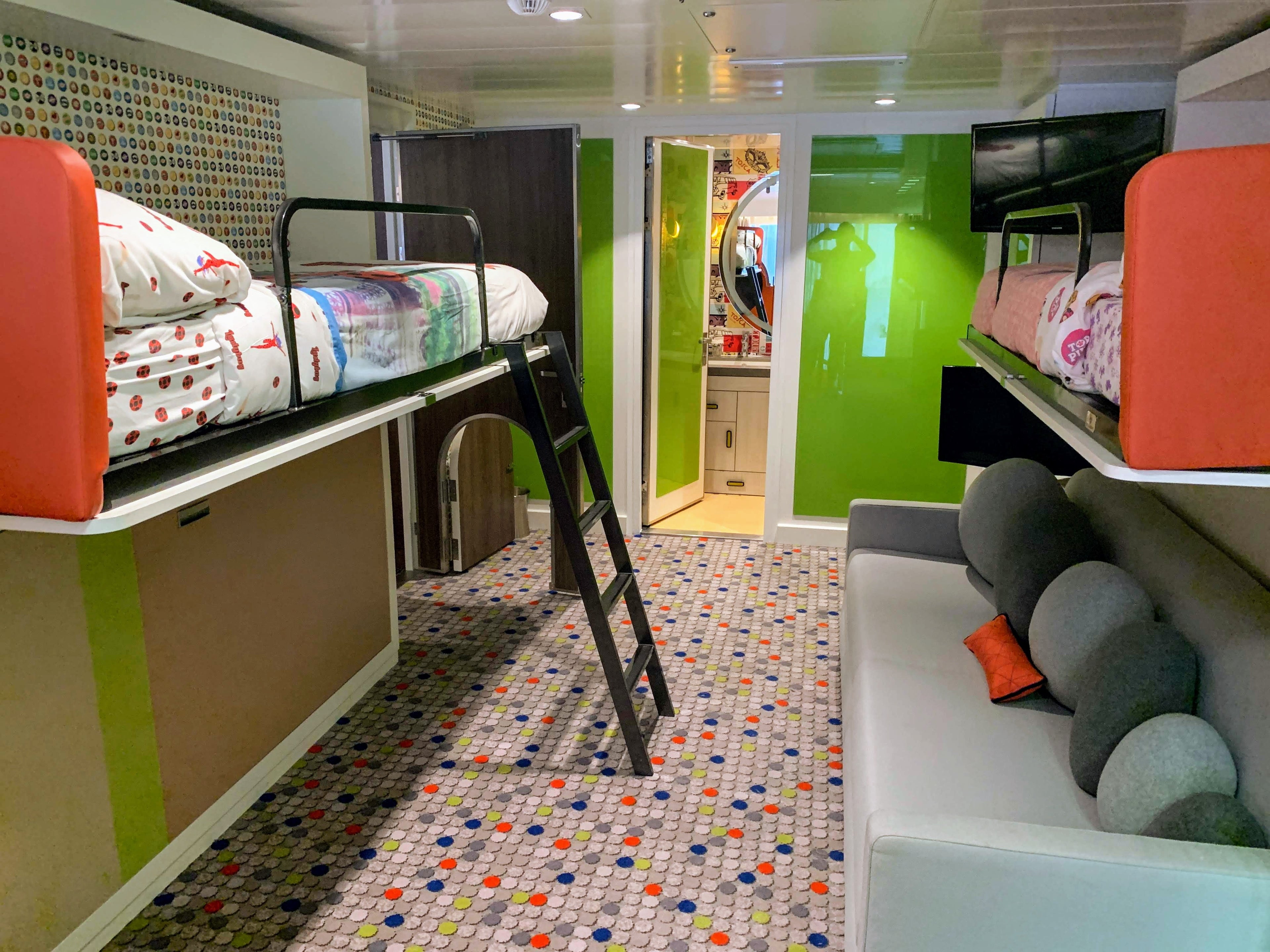 The kids bedroom in the Ultimate Family Suite.