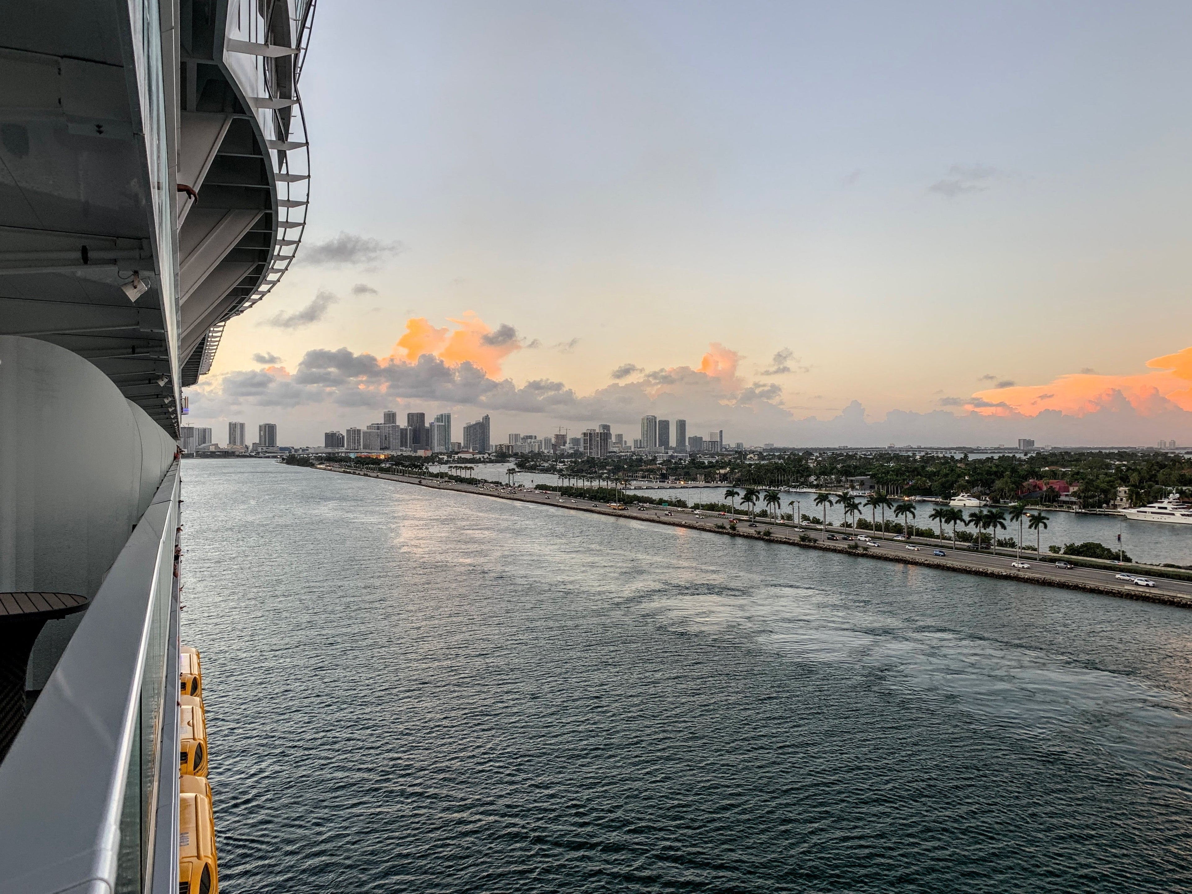 Royal Caribbean Symphony of the Seas - Sunset over Miami