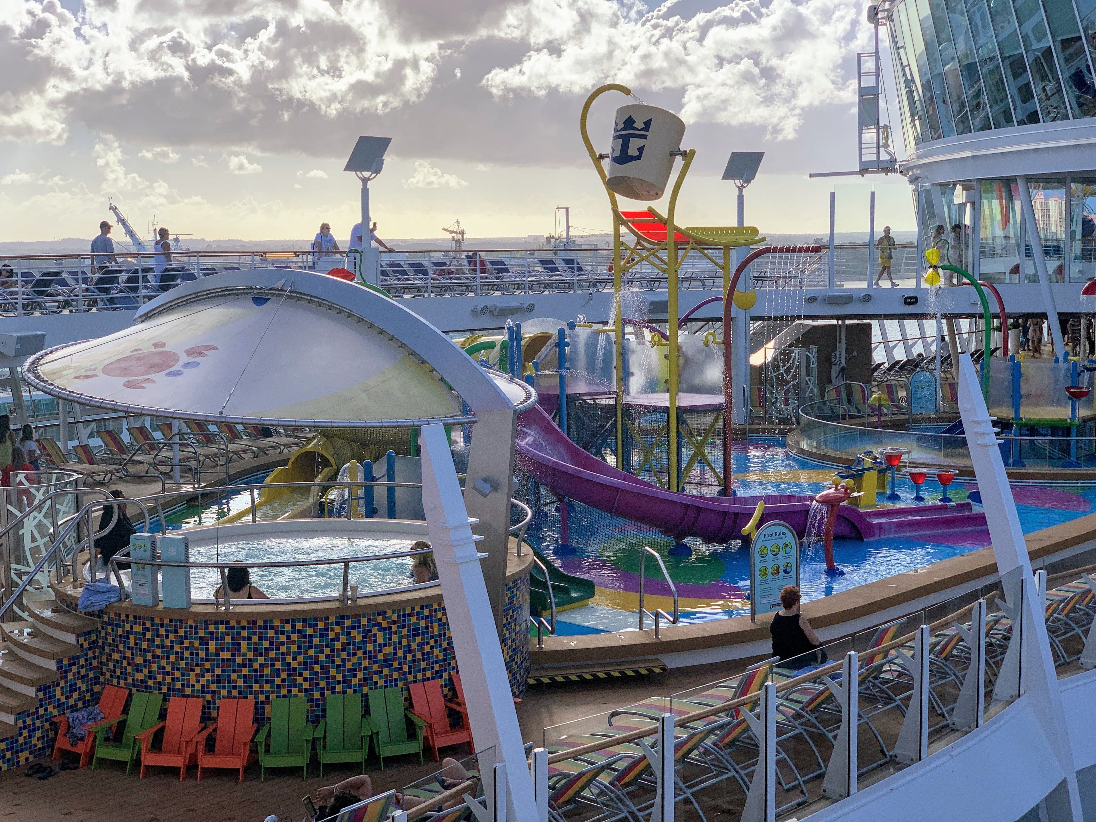 Royal Caribbean Symphony of the Seas - pool deck closeup