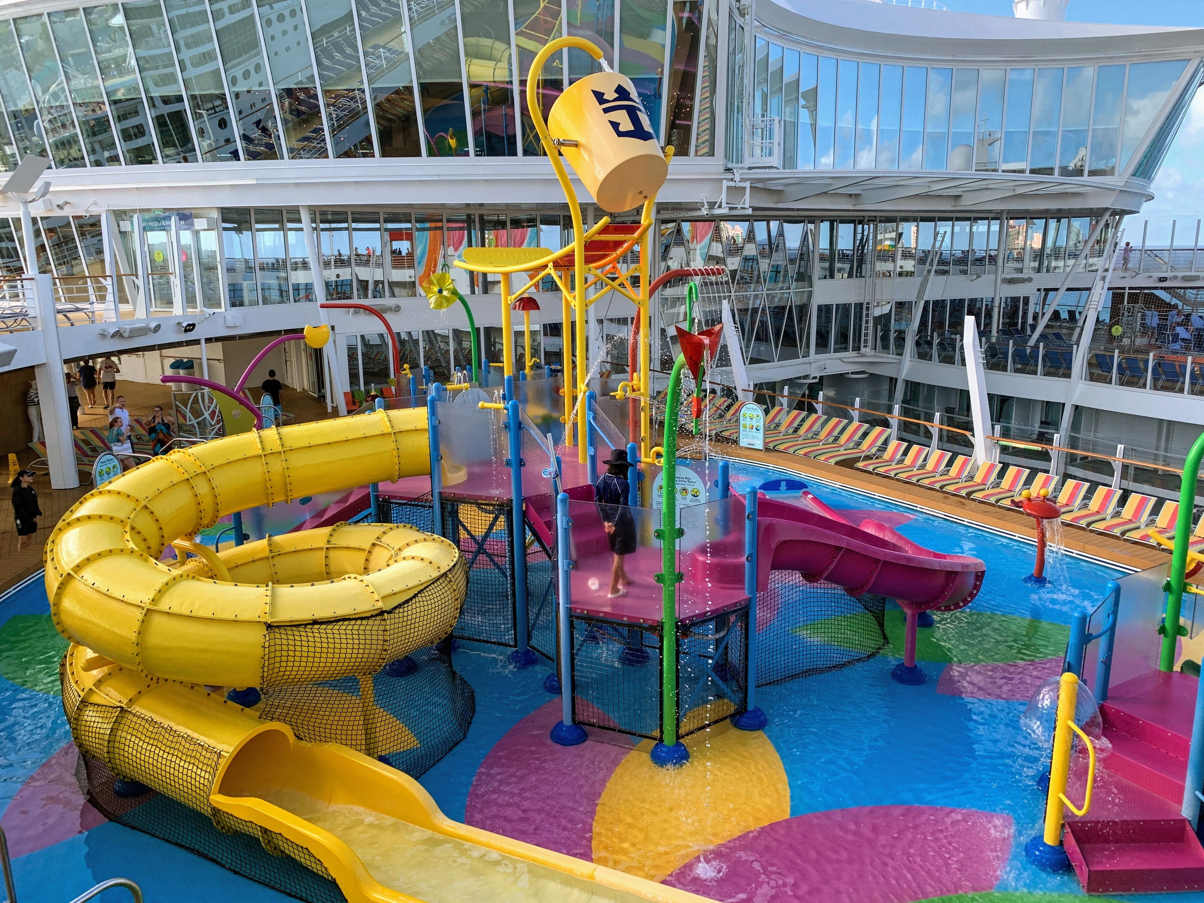 Royal Caribbean Symphony of the Seas - top down view kids pool