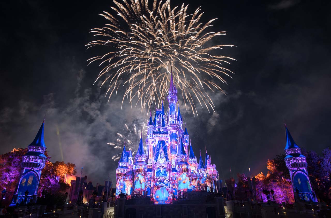 Magic Kingdom at night