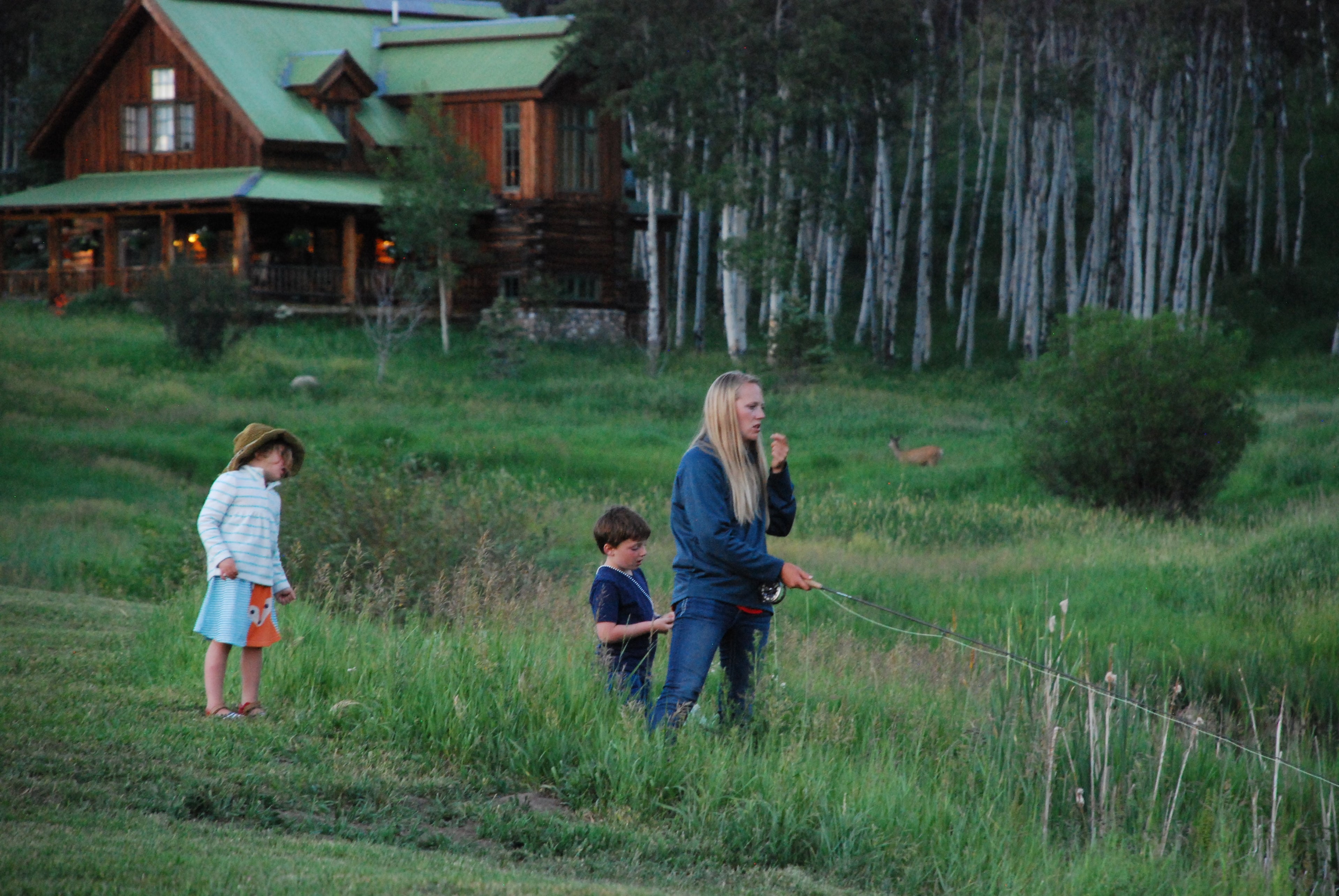 The Home Ranch Fly fishing with kids